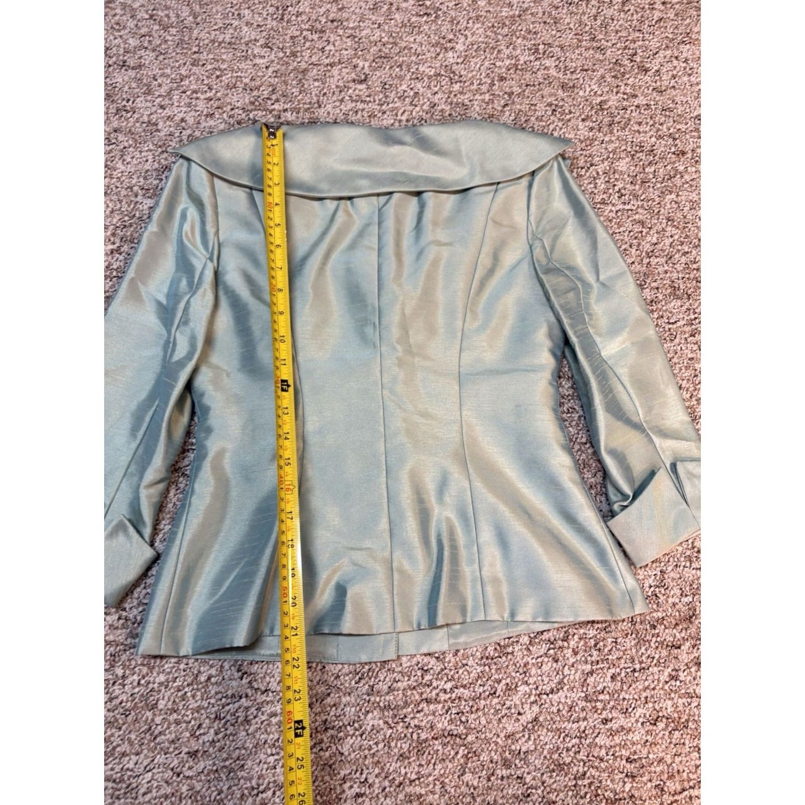 Alex Evenings VINTAGE Alex Evenings Skirt Womens 6 Turquoise Two Piece Long Jeweled Top Set Size Light BLue Size M / US 6-8 / IT 42-44 - 5 Thumbnail