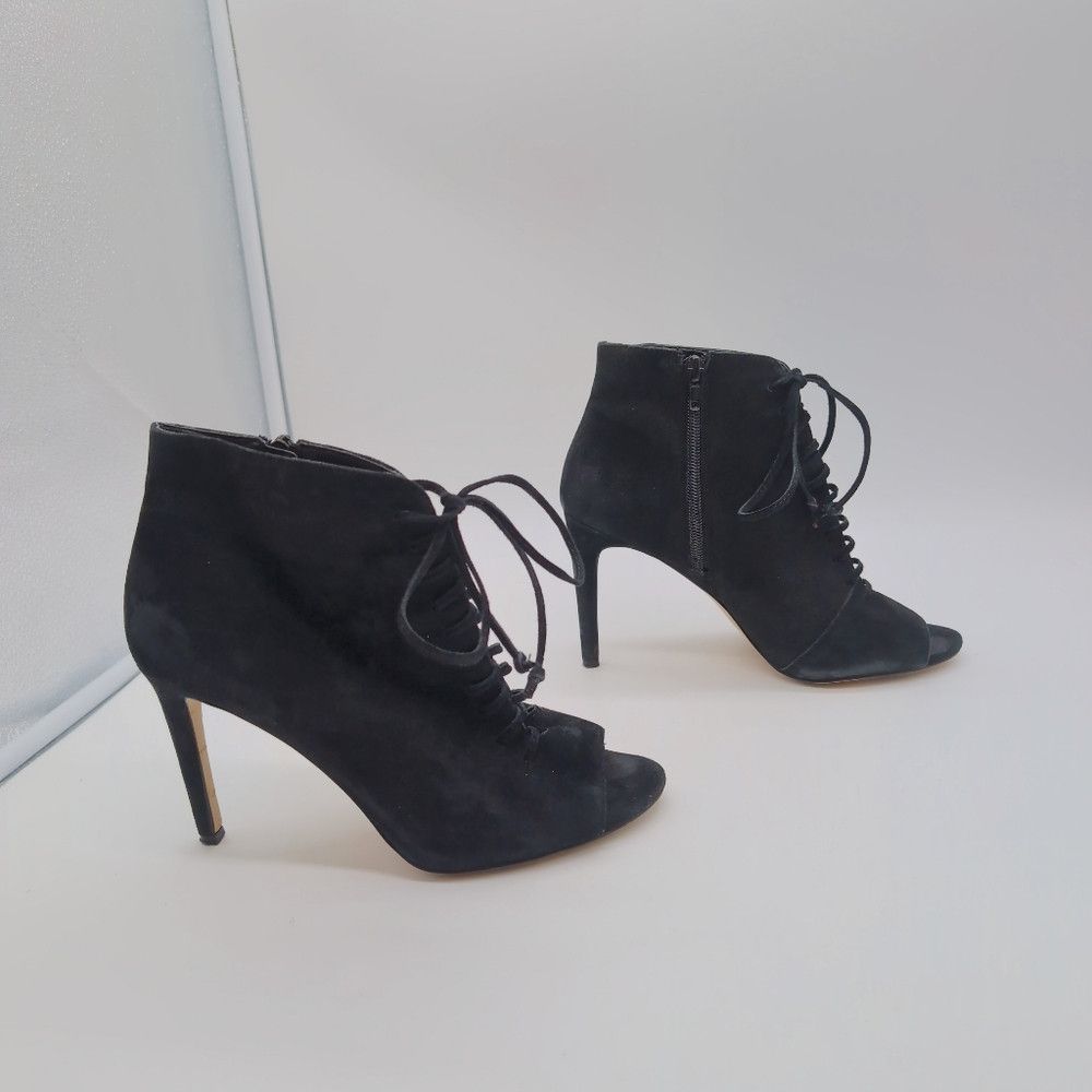 Lord & Taylor Lord & Taylor sz 8 Elegant Black Lace-Up Ankle Boots Fander Size US 8 / IT 38 - 6 Thumbnail