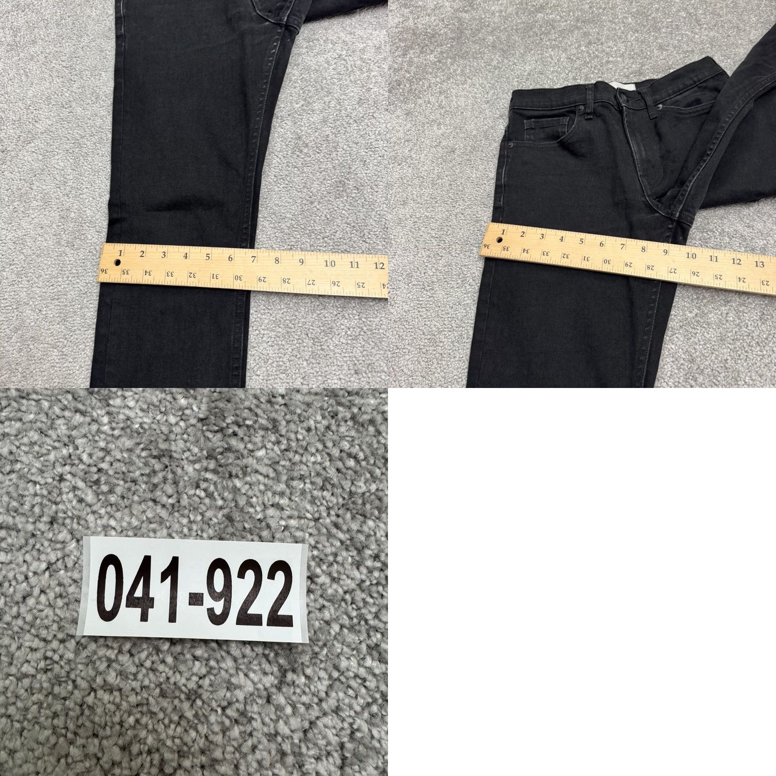 Everlane Everlane Slim Fit Straight Leg Denim Jeans Men 28x30 Black Cotton Stretch Casual City Grunge Mens Size US 28 / EU 44 - 9 Thumbnail