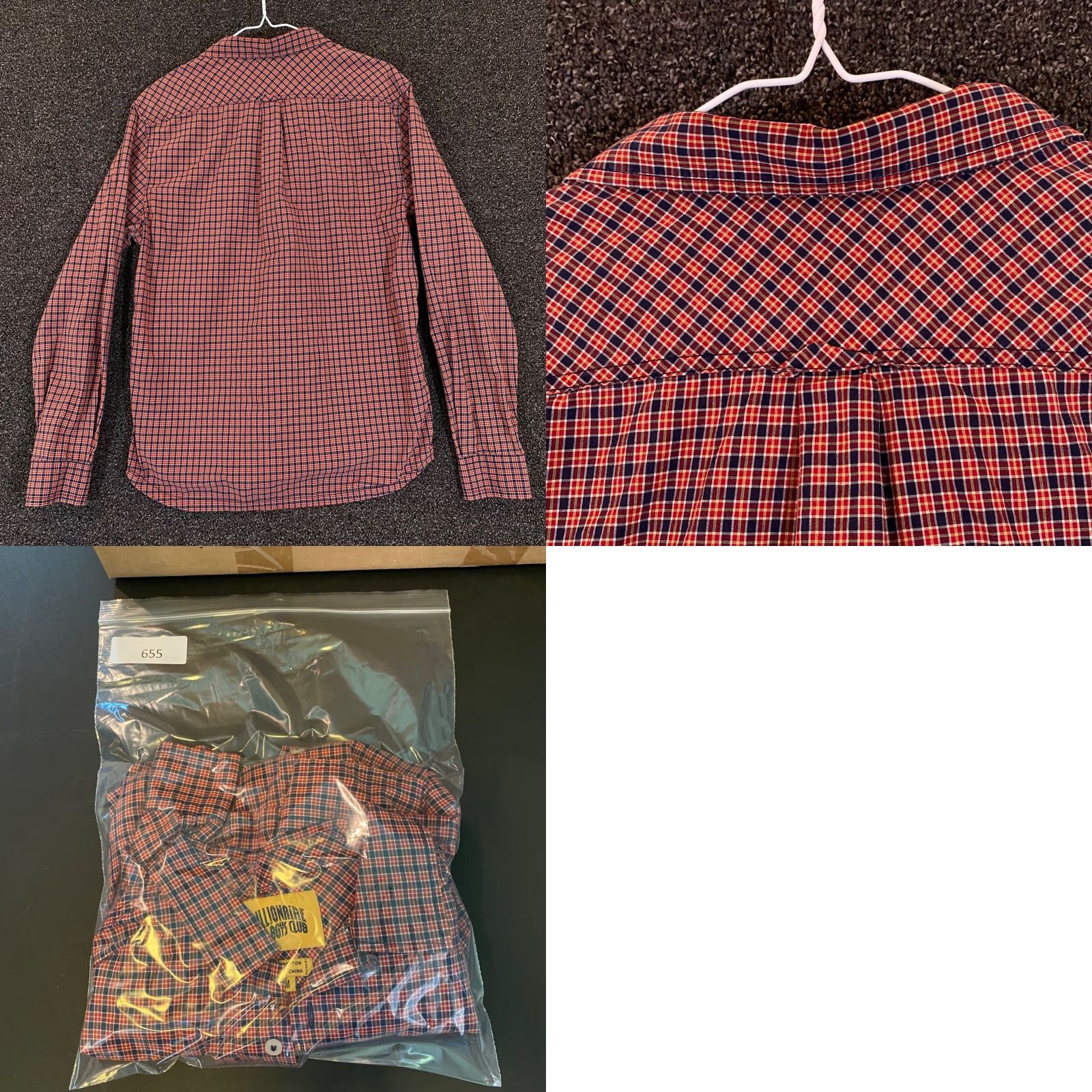 Billionaire Boys Club Billionaire Boys Club Shirt Adult Medium Multicolor Plaid Button-Up Outdoors L/S Mens Size US M / EU 48-50 / 2 - 8 Thumbnail