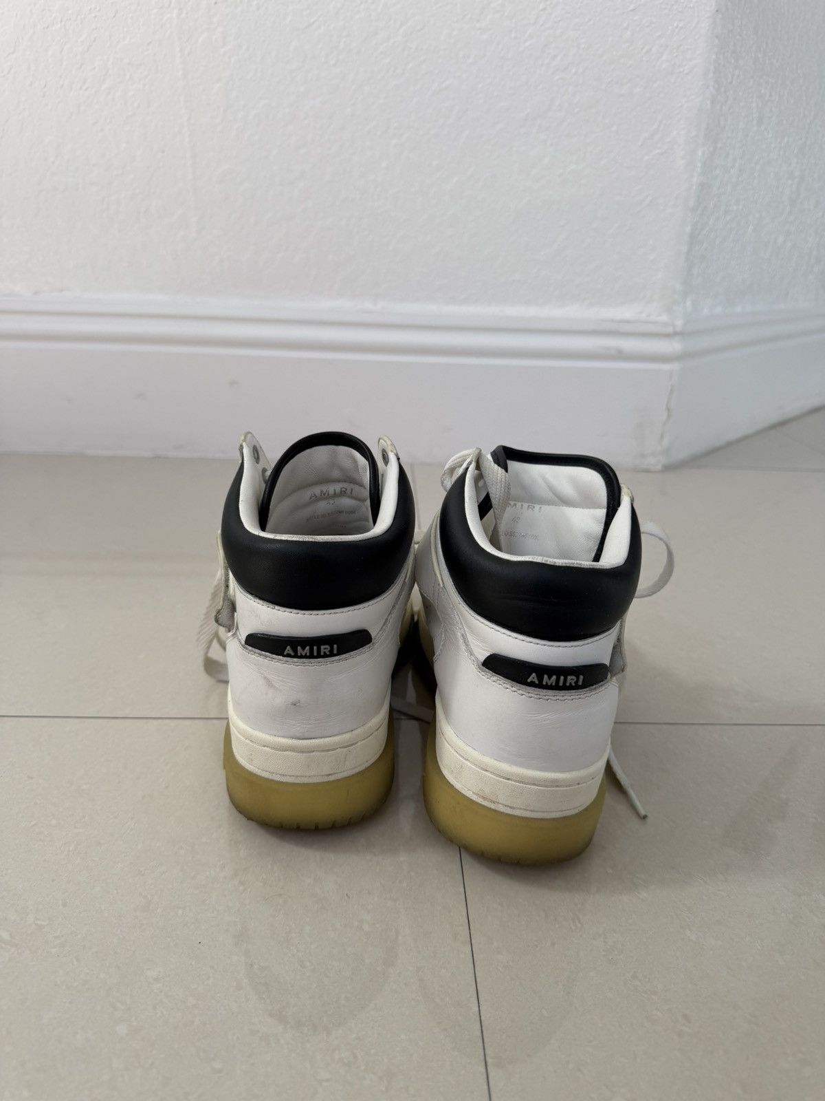 Amiri Amiri Stadium Mid 'White Black' Size US 10 / EU 43 - 8 Thumbnail