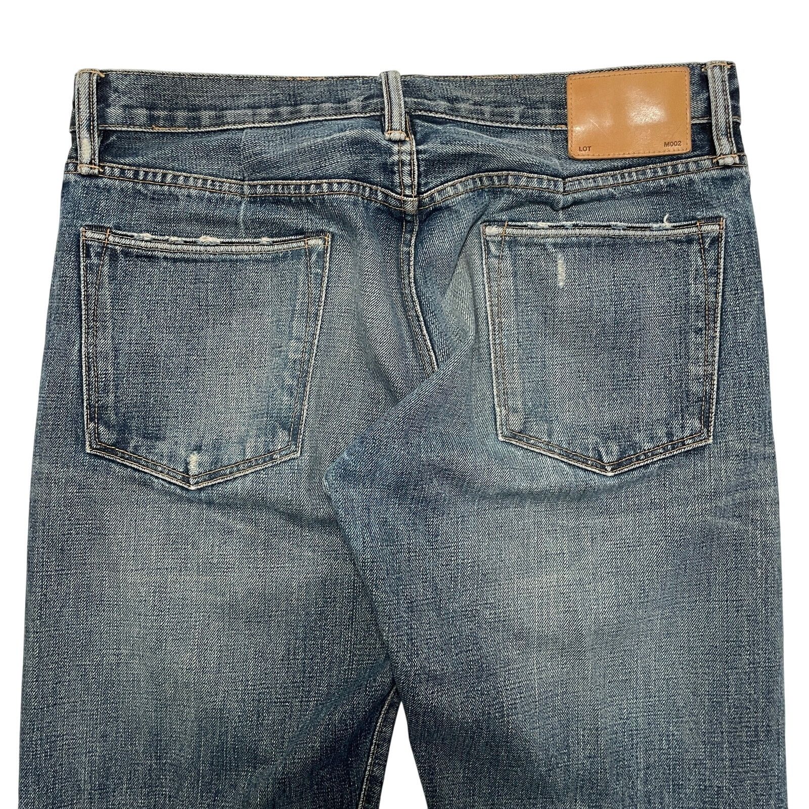Simon Miller Simon Miller M002 Slim Knoll Blue Selvedge Denim Jeans 33x30 Size US 33 - 7 Thumbnail