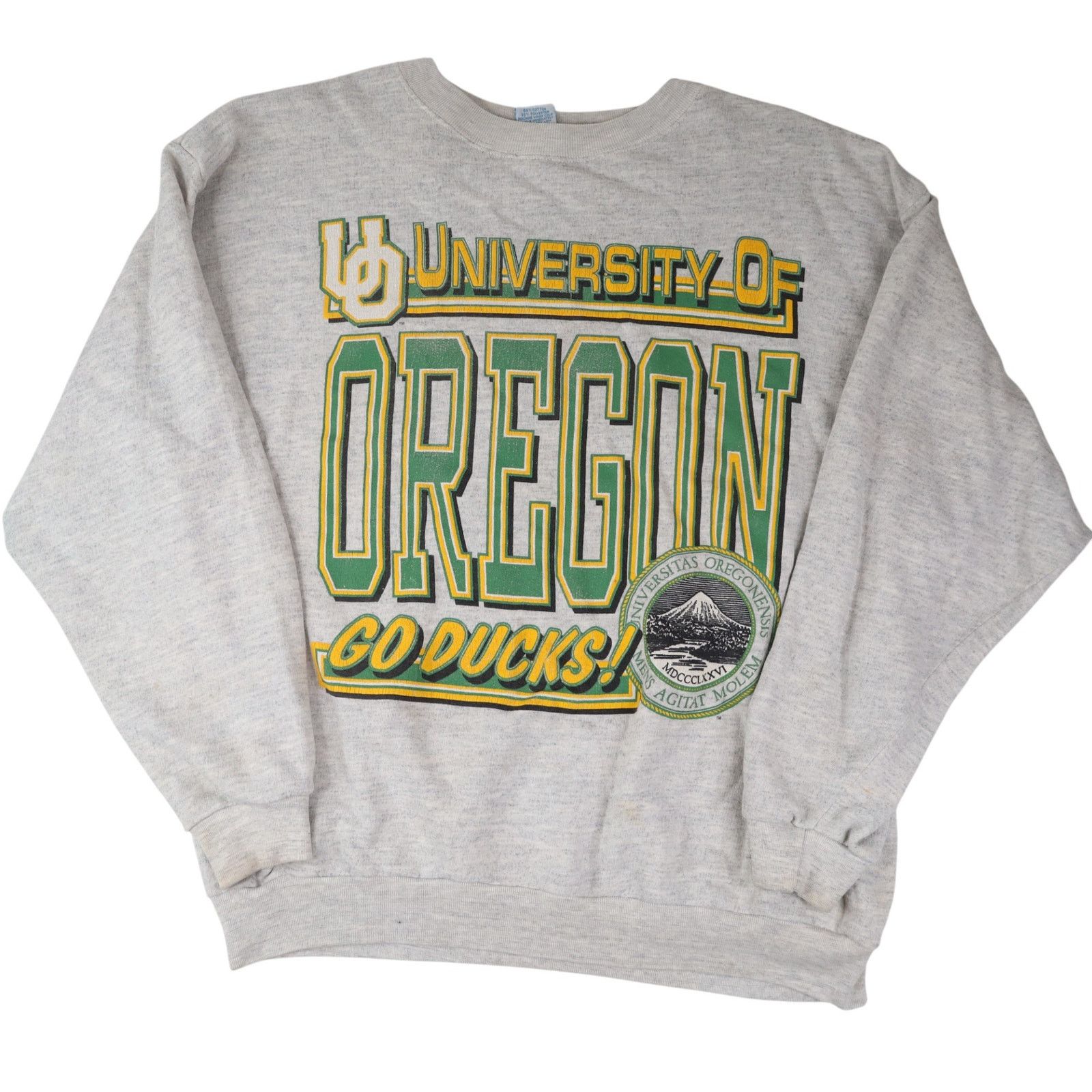 NCAA × Vintage Vintage University of Oregon Ducks Big Graphic Sweatshirt Size US XL / EU 56 / 4 - 1 Thumbnail
