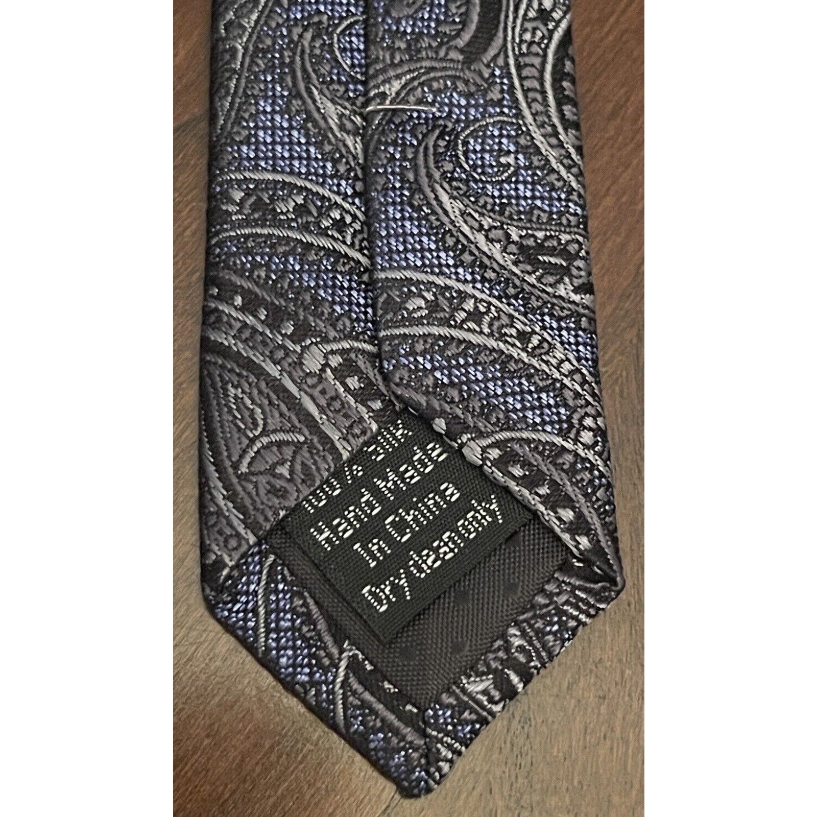 Other Pronto Uomo Platinum Blue Black Gray Hand Made 100% Silk Size ONE SIZE - 7 Thumbnail