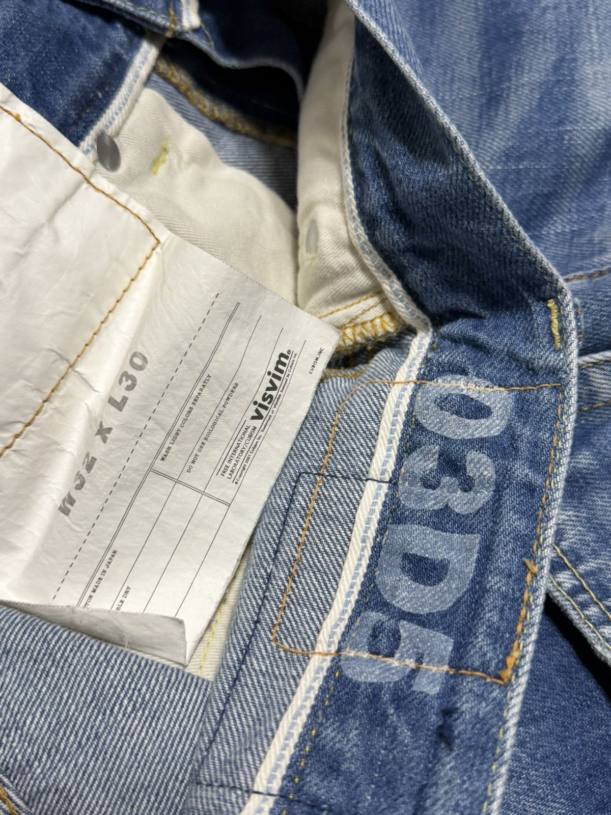Visvim VISVIM 03D5 SOCIAL SCULPTURE DENIM PANTS Size US 31 - 10 Thumbnail