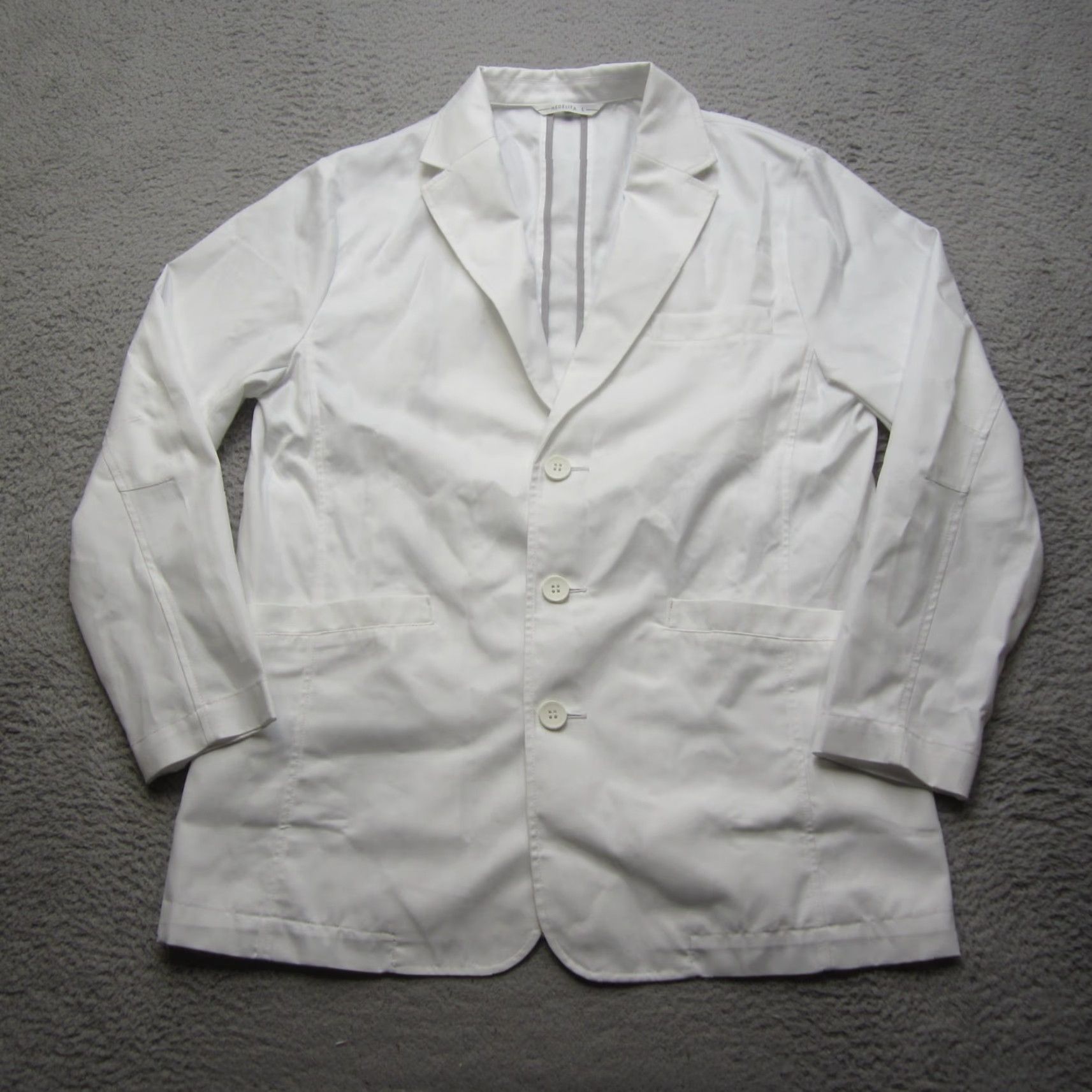 Vintage Medelita Fleming Lab Coat Mens L White Professional Medical Jacket Nursing Size US L / EU 52-54 / 3 - 2 Thumbnail