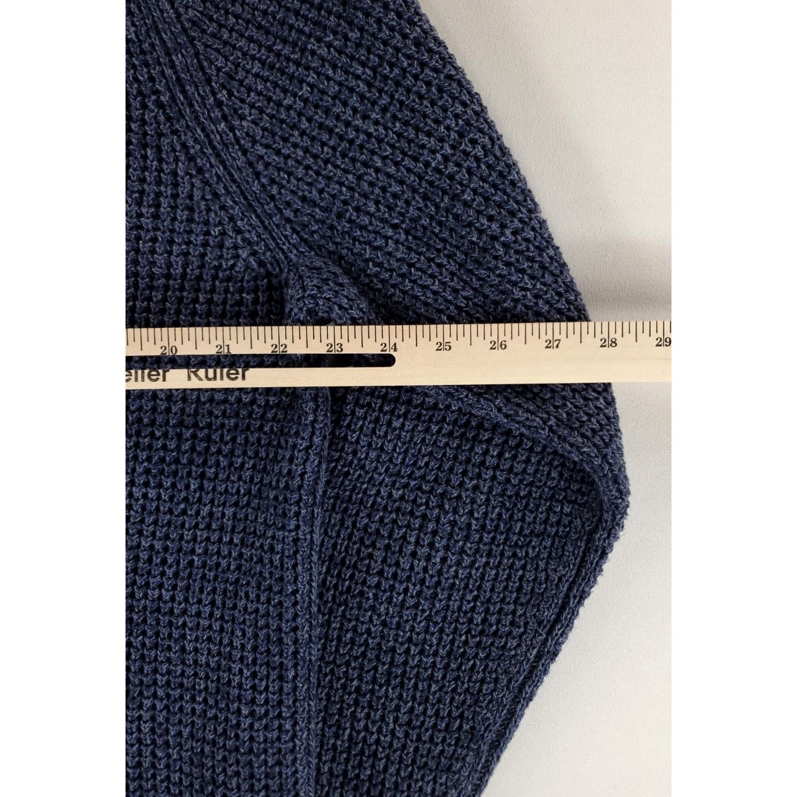 Vintage LL Bean Sweater Roll Neck Chunky Cotton Blue Mens L Pullover Shirt Size US L / EU 52-54 / 3 - 6 Thumbnail