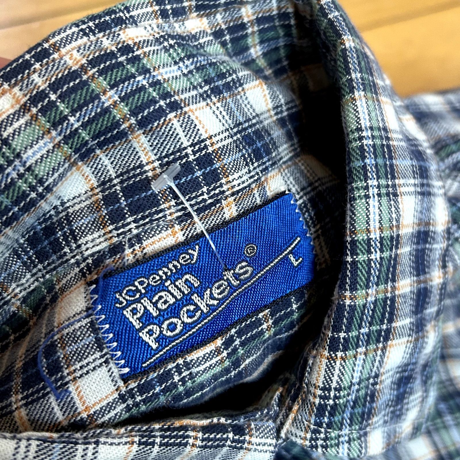 Vintage Vintage Plain Pockets Flannel Button Up Large Size US L / EU 52-54 / 3 - 2 Thumbnail