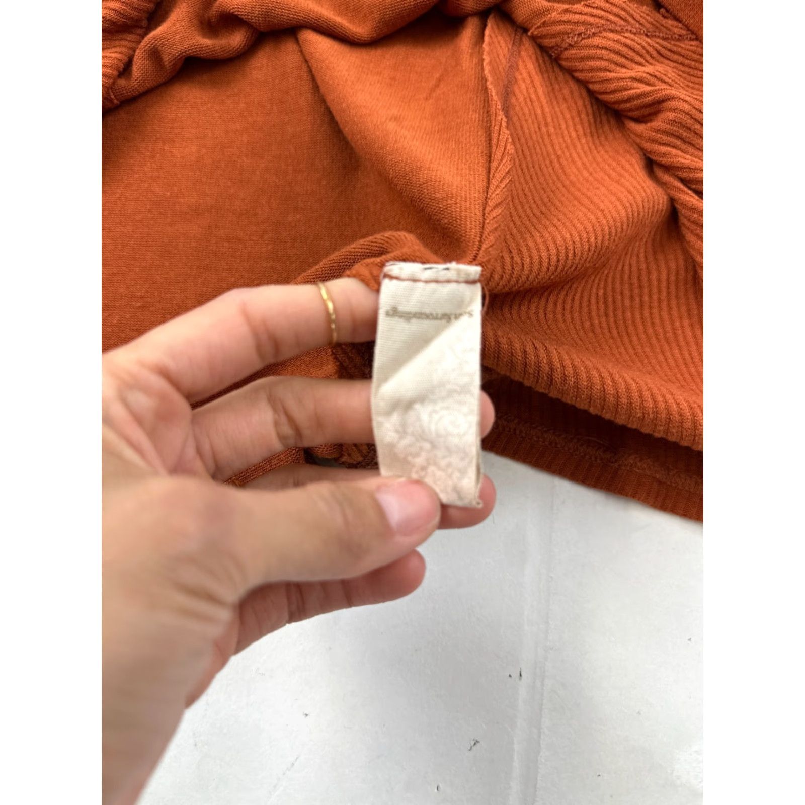 Soft Surroundings Soft Surroundings Shirt Womens XS Brown V-Neck Long Sleeve Pullover Blouse Lightweight Casual Knit Top Size XS / US 0-2 / IT 36-38 - 5 Thumbnail