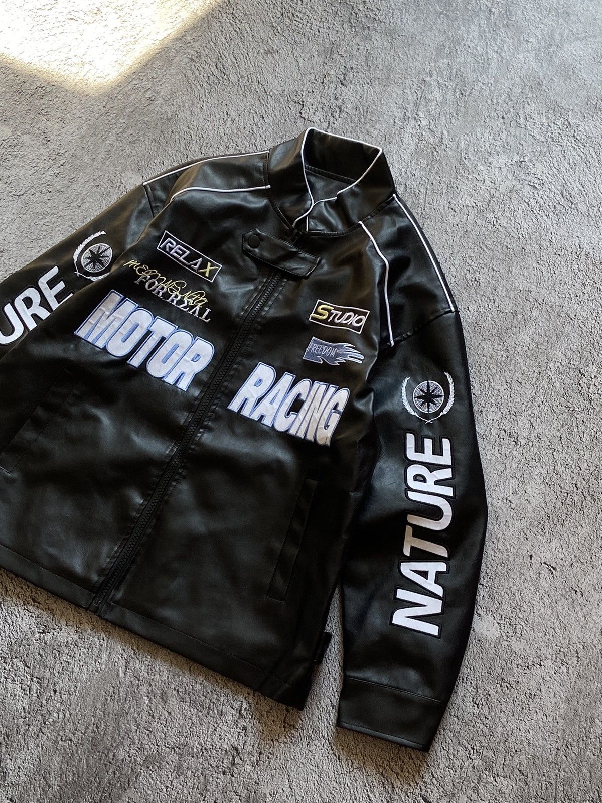 Japanese Brand Vintage Distressed Moto Racing Light Jacket Size US M / EU 48-50 / 2 - 3 Thumbnail