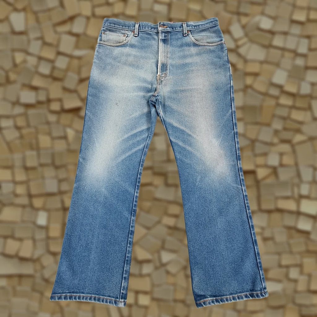Levi's VINTAGE Levi's 517 Jeans Mens Blue W38 L29 Bootcut Zip Fly Durable Denim Regular 5-Pocket Mens Bootscut Size US 38 / EU 54 - 1 Thumbnail