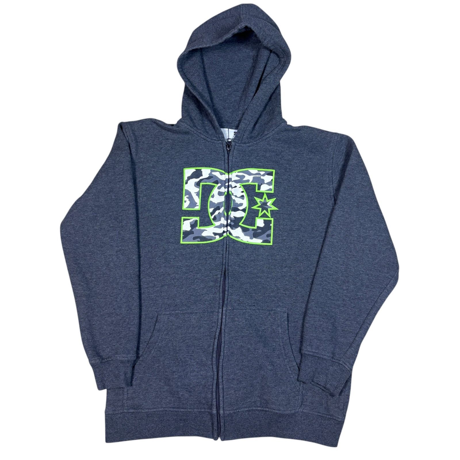 DC vintage y2k 2000s DC Shoes green and gray camo logo hoodie L Size US L / EU 52-54 / 3 - 1 Thumbnail