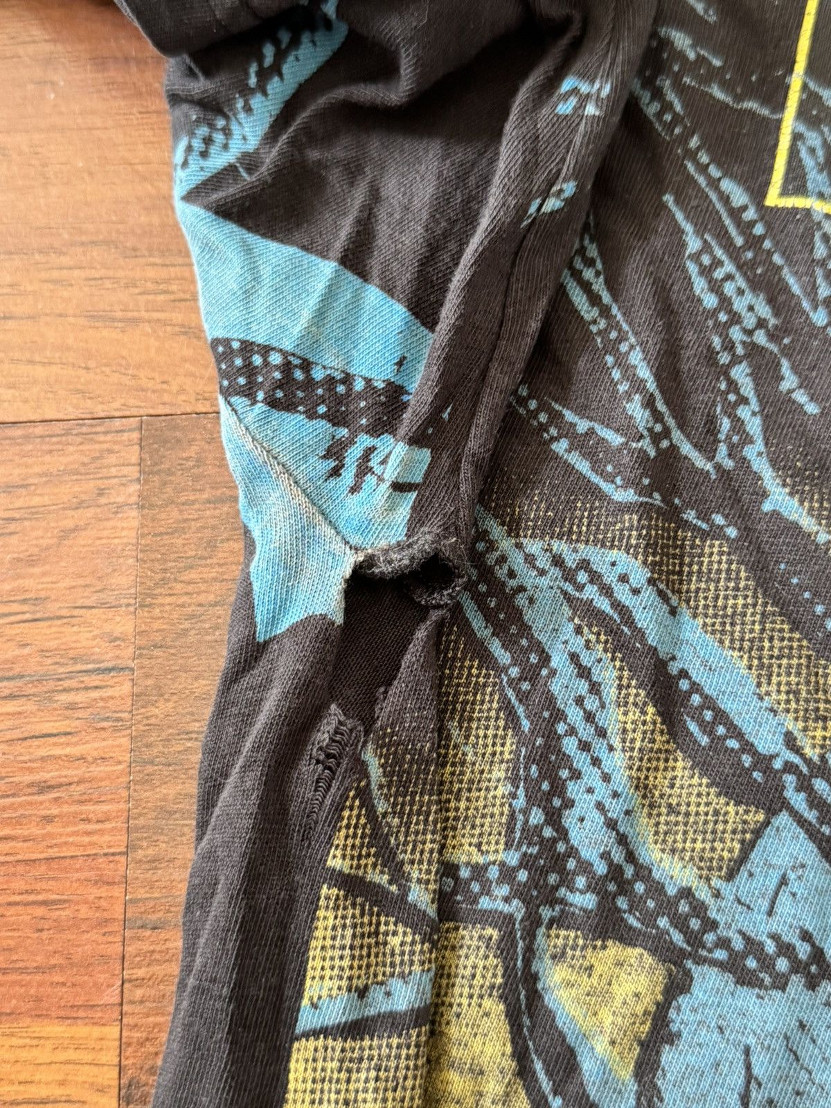 Band Tees × Iron Maiden × Vintage Vintage 90s Iron Maiden Fear Dark All Over Print Band Tee XL Size US XL / EU 56 / 4 - 9 Thumbnail