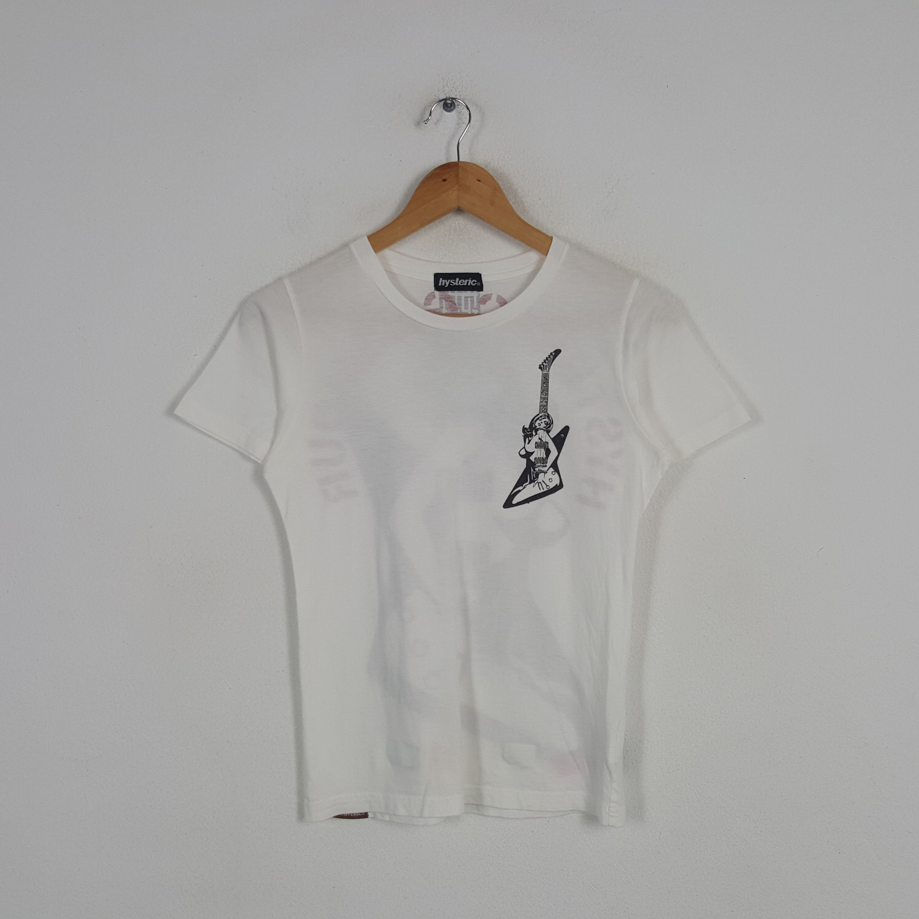 Hysteric Glamour × Japanese Brand × Vintage Vintage Hysteric Glamour Japanese Brand Guitar Art Tshirt Size US XS / EU 42 / 0 - 3 Thumbnail