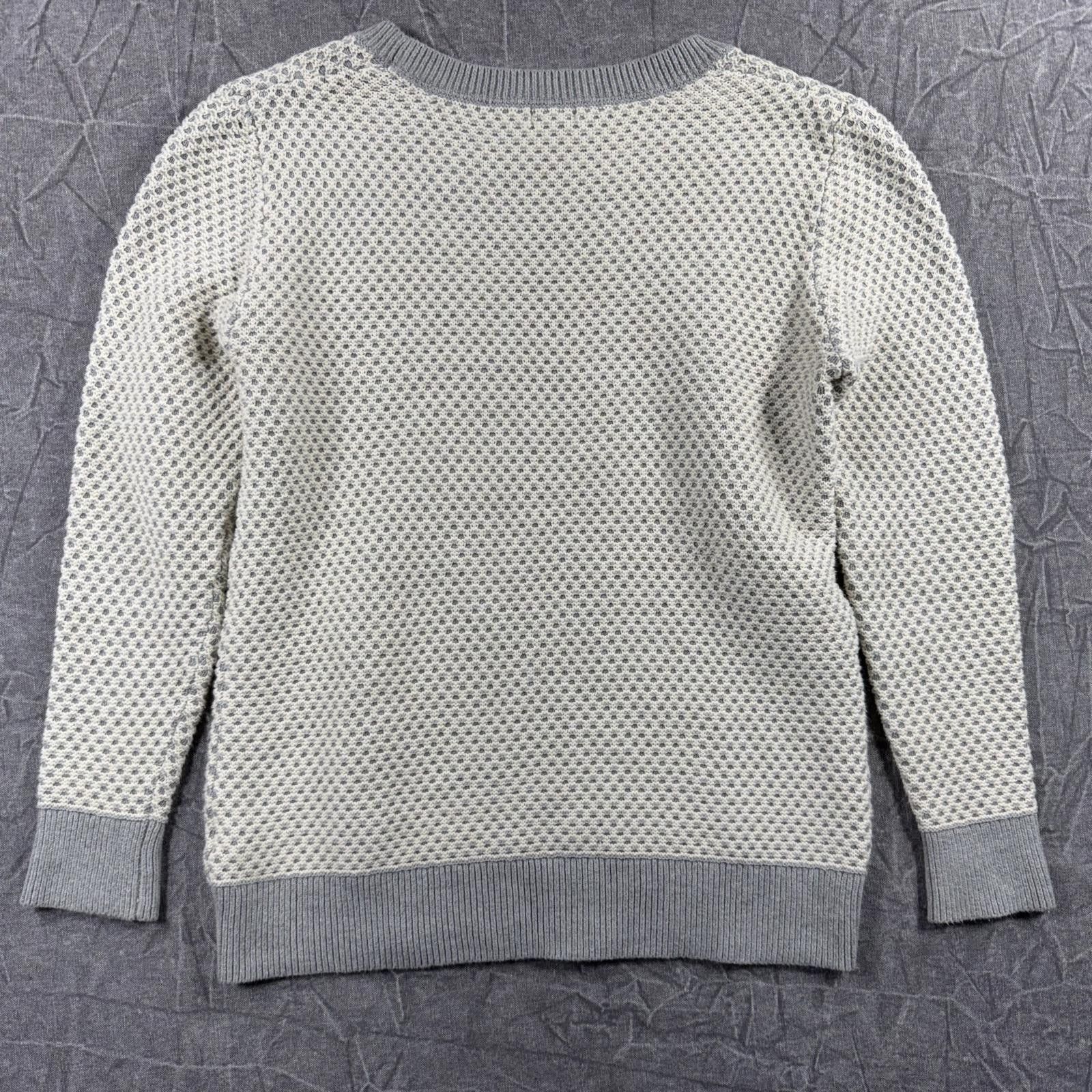 L.L. Bean L.L. Bean Sweater Women's XS Grey 100% Organic Cotton Knit Size XS / US 0-2 / IT 36-38 - 6 Thumbnail