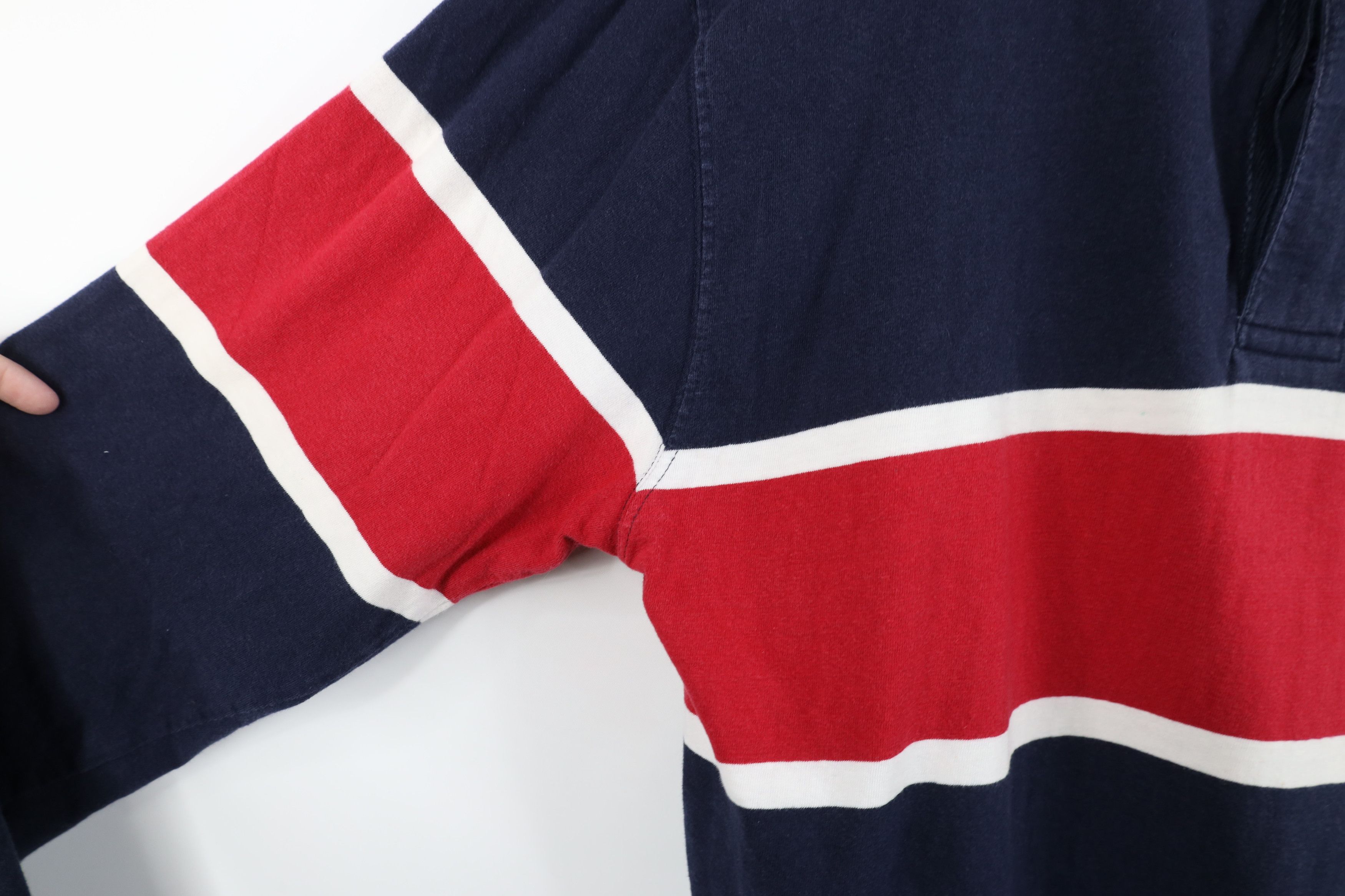 Vintage Vintage 90s Streetwear Block Long Sleeve Rugby Polo Shirt Size US M / EU 48-50 / 2 - 7 Thumbnail