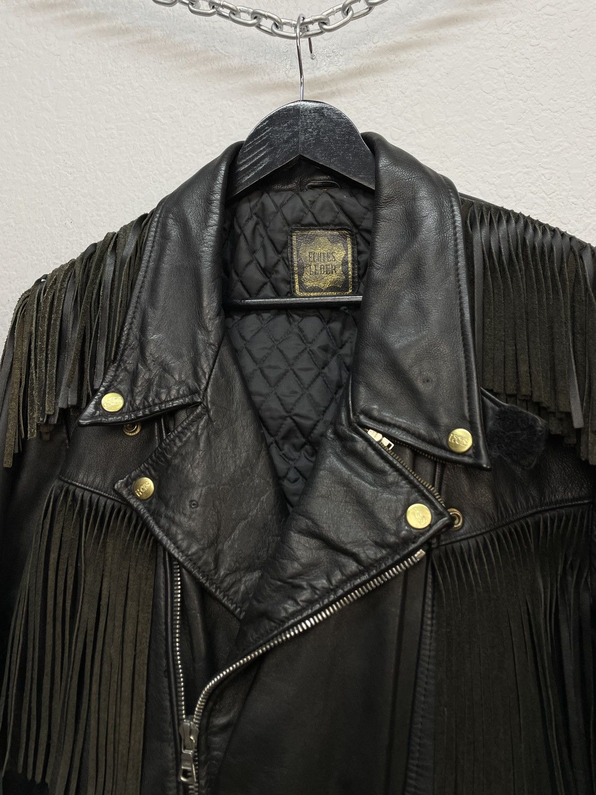 If Six Was Nine Vintage Nuber Nine Stayle Fringe Leather Biker Jacket Grunge Size US L / EU 52-54 / 3 - 10 Thumbnail