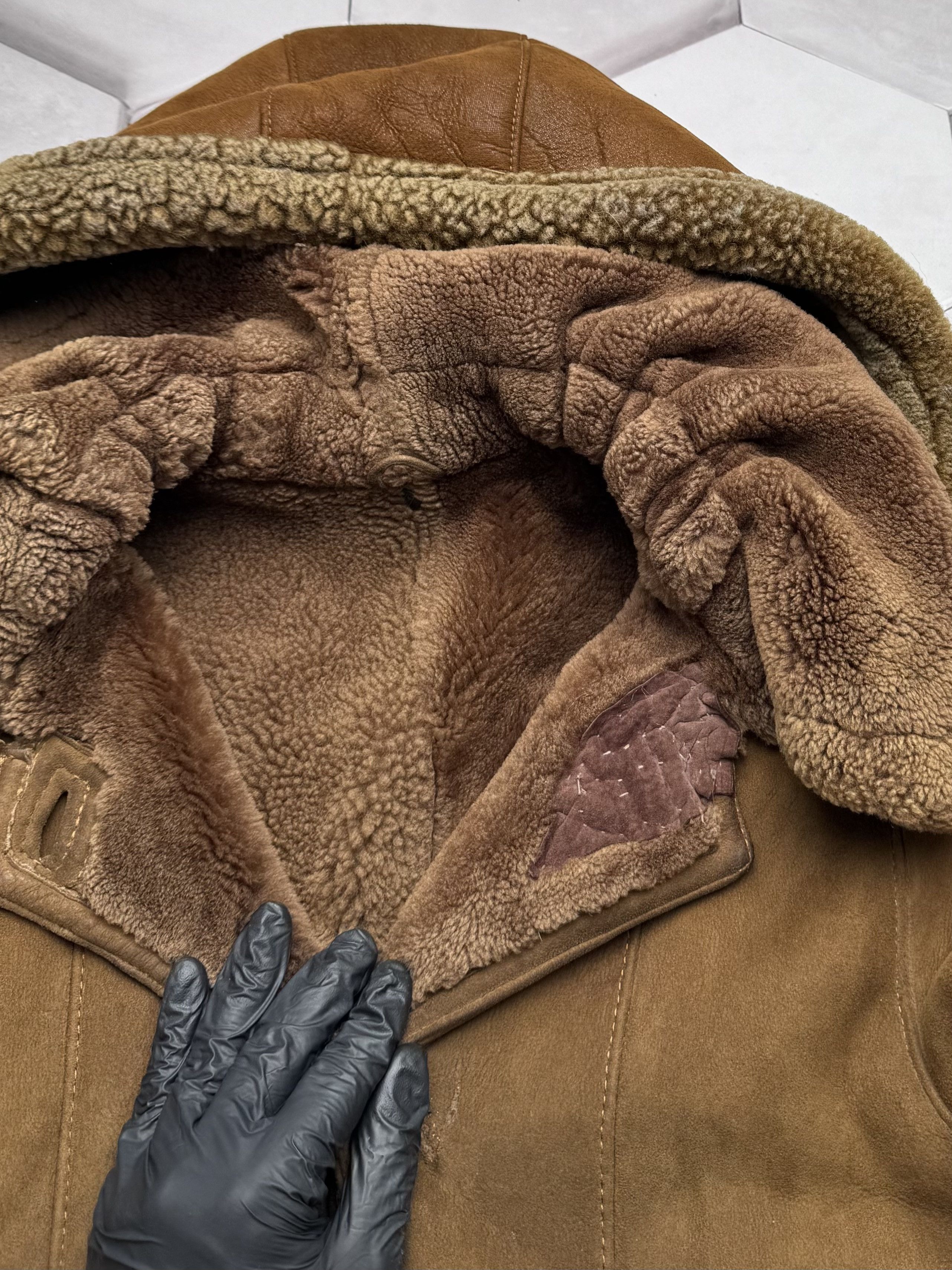 Vintage Vintage Real Sheepskin Heavy Coat (E4) Size XL / US 12-14 / IT 48-50 - 9 Thumbnail