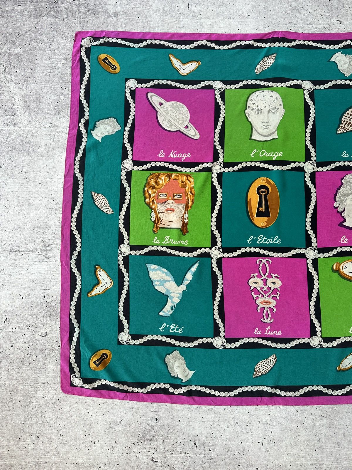 Other Vintage English Eccentrics Silk Scarf - 1992 Design Size ONE SIZE - 2 Thumbnail