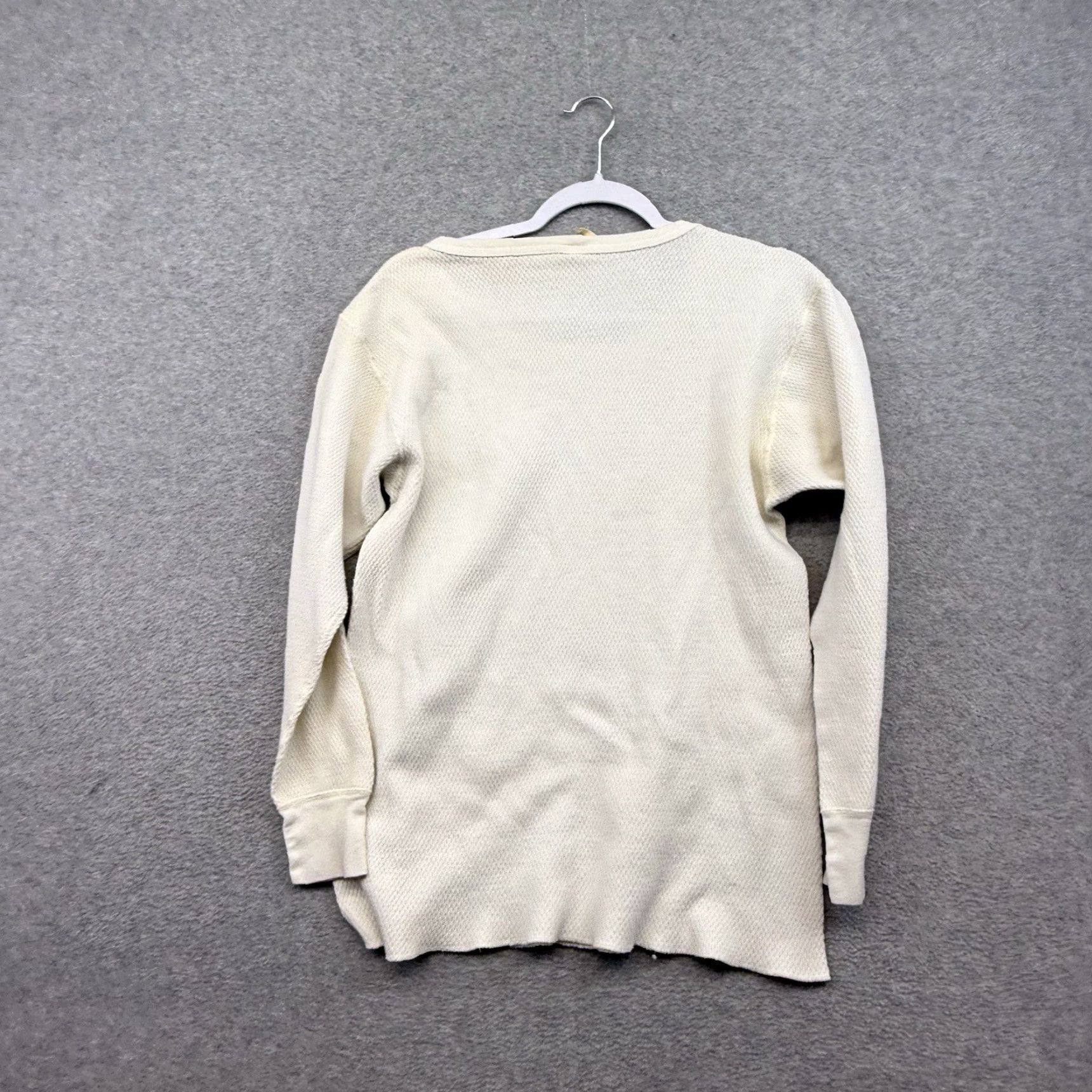 Vintage VINTAGE St. Johns Bay Thermal Waffle Knit Long John Shirt White Men’s L 80s 90s Size US L / EU 52-54 / 3 - 7 Thumbnail