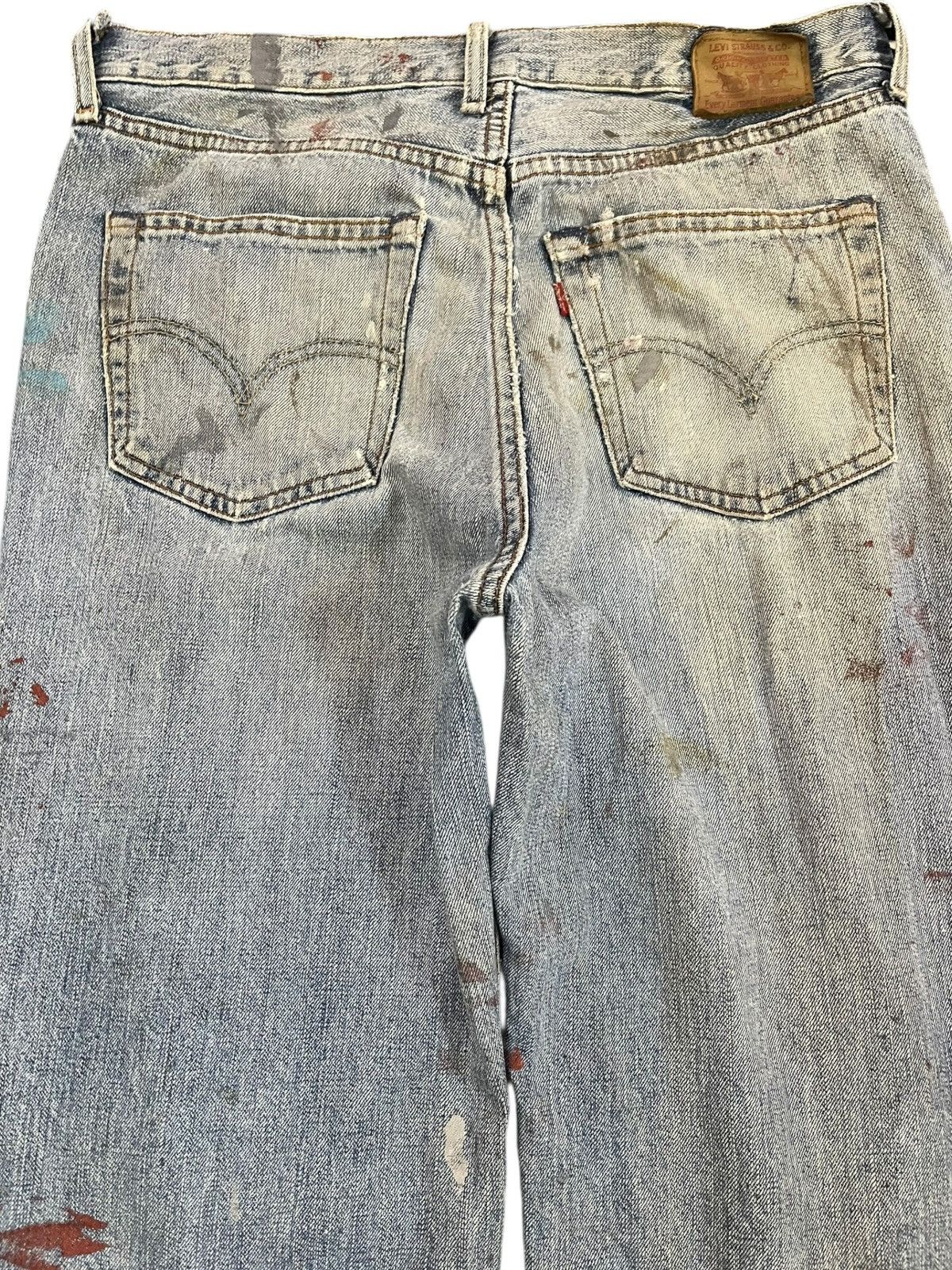LVC × Levi's × Levi's Vintage Clothing Vintage Levi’s 503 Ripped Paint Splatter Distressed Denim Size US 32 / EU 48 - 6 Thumbnail