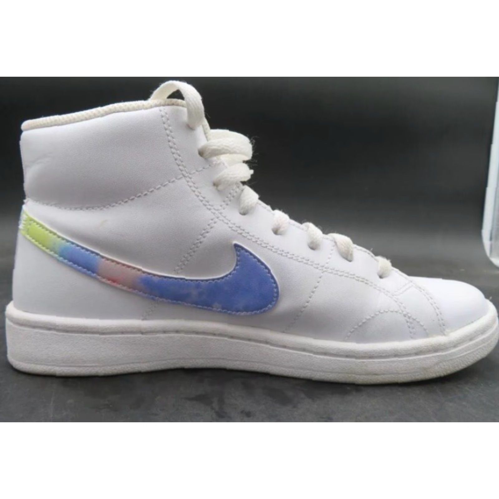 Nike Womens Nike Court Royale 2 Mid White/Multi Basketball Sneakers DD9670-100 Size 8 Nike Court Sneaker Womens All Season Basketball Casual 2020 Size US 8 / IT 38 - 4 Thumbnail