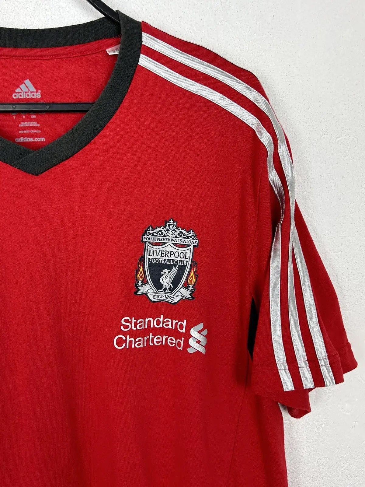 Adidas Vintage Adidas x Liverpool FC 2011 Cotton Short Sleeve Tee Size US M / EU 48-50 / 2 - 3 Thumbnail