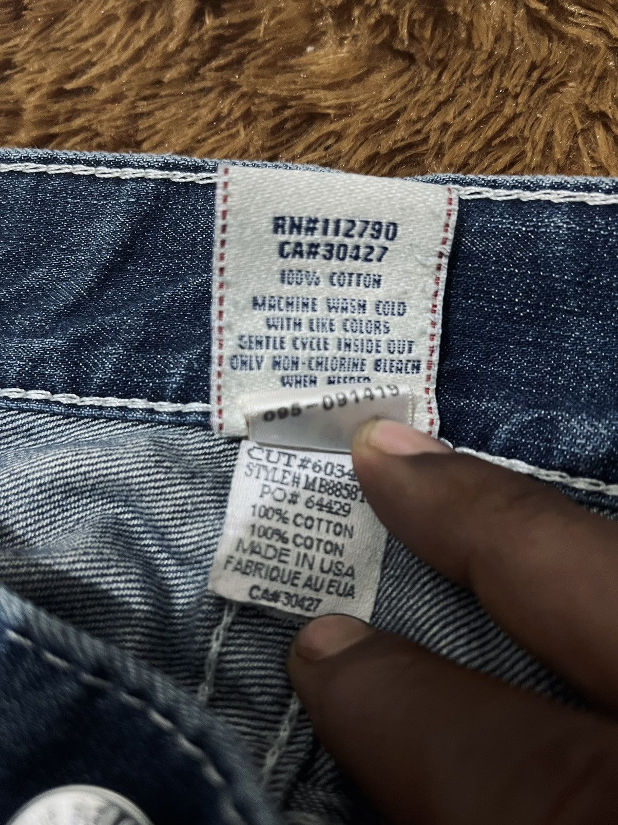 True Religion True Religion Distressed Denim Billy Jeans Y2K Style Size US 27 - 6 Thumbnail