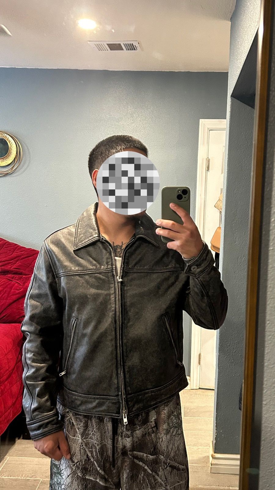 Mutimer Distressed Leather Jacket | Grailed