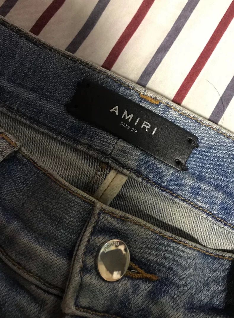 Amiri Amiri blue cashew jeans Size US 29 - 2 Thumbnail