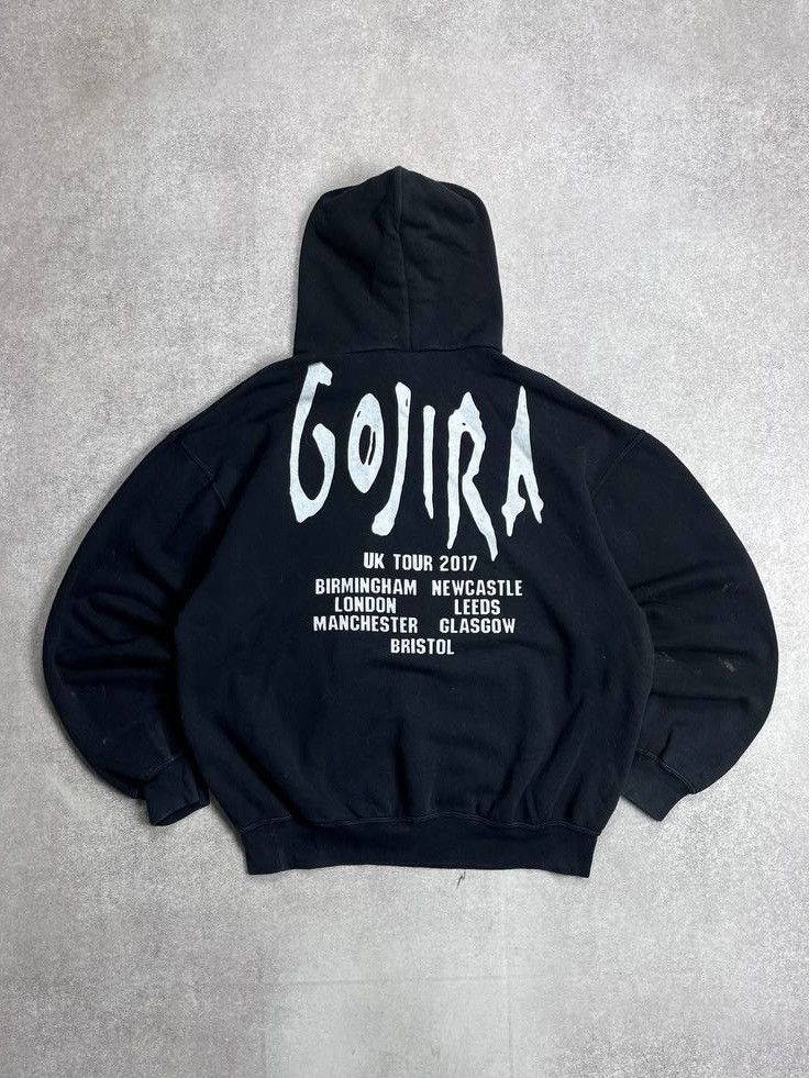 Band Tees × Vintage Vintage Gojira Boxy Tour Promo Hoodie Y2K L Size US L / EU 52-54 / 3 - 3 Thumbnail