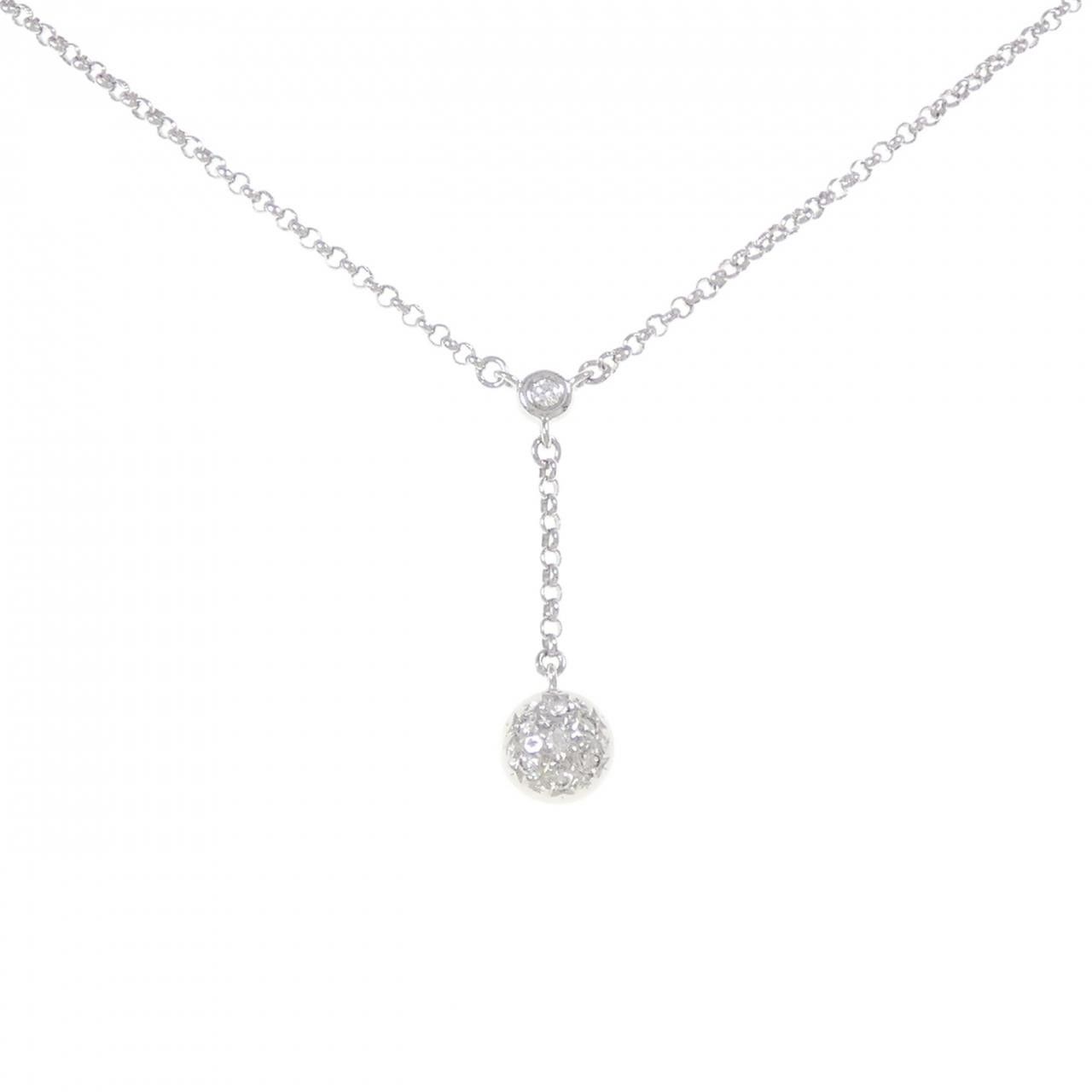 Other Tasaki Tasaki K14 White Gold Diamond Necklace Metal Necklace DUTY FREE for USA Size ONE SIZE - 1 Thumbnail