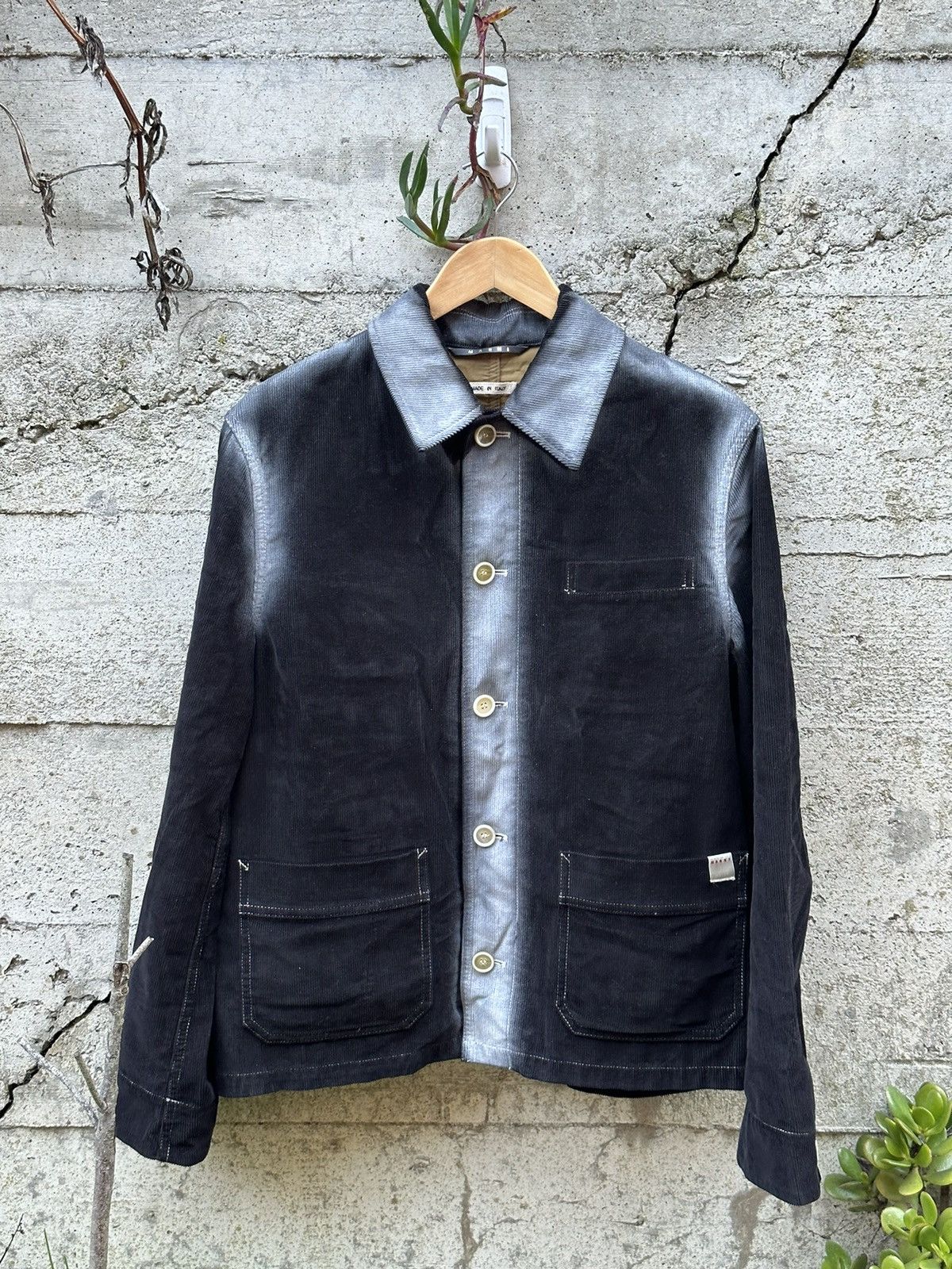 Marni RARE GRAIL Marni gradient corduroy texturized jacket Size US M / EU 48-50 / 2 - 2 Thumbnail