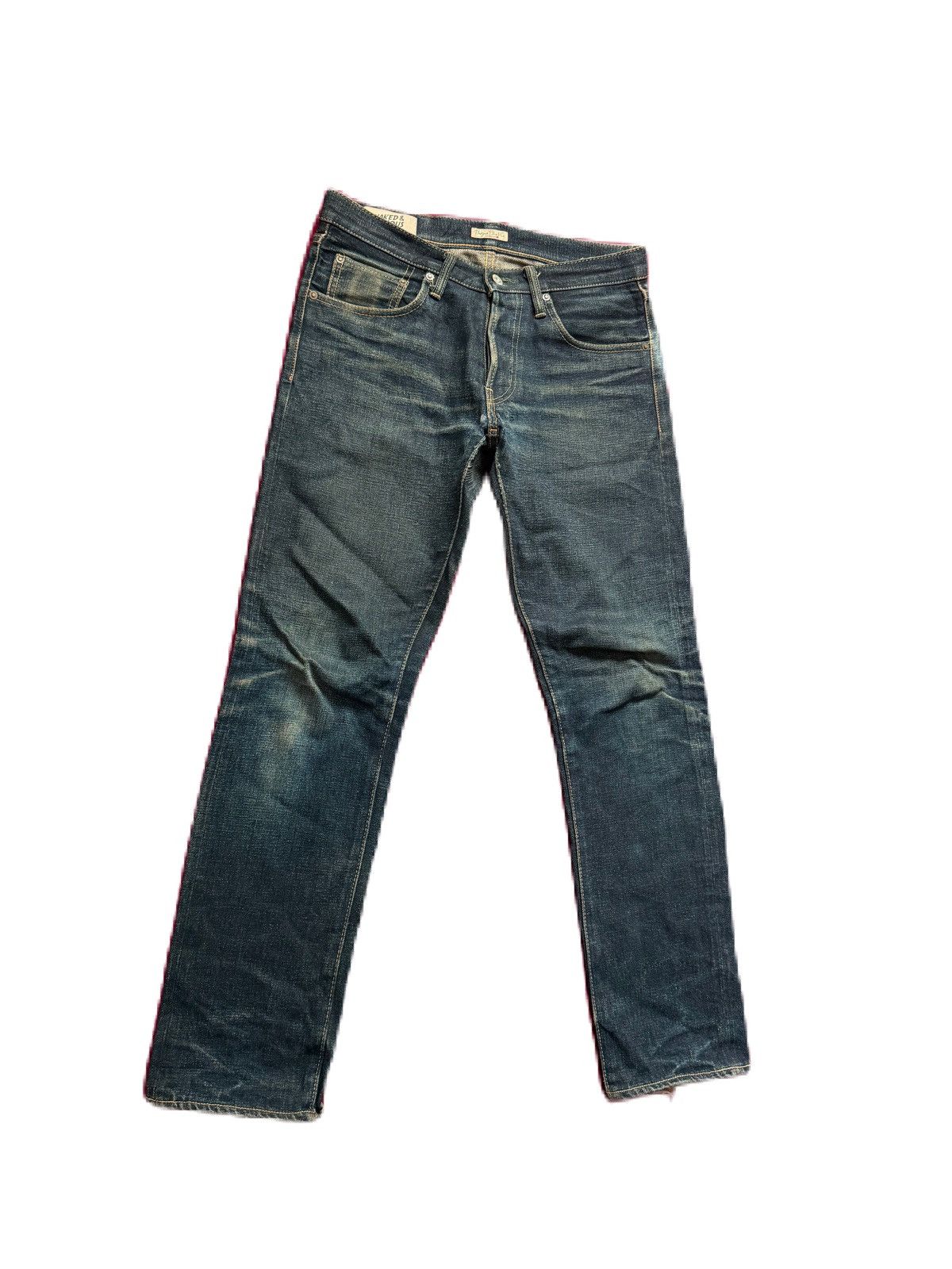 Naked & Famous Naked & Famous x Burgus Plus Selvedge Denim Slim Tapered Size US 29 - 2 Thumbnail