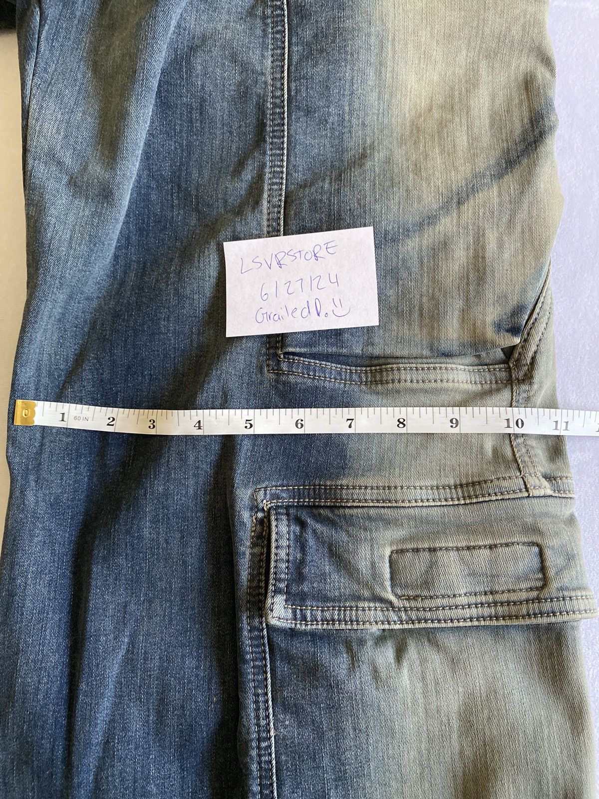 Rick Owens Rick Owens Double Cargo Jumbo Belas EDFU23 Mineral Pearl 46 Size US 30 / EU 46 - 16 Thumbnail