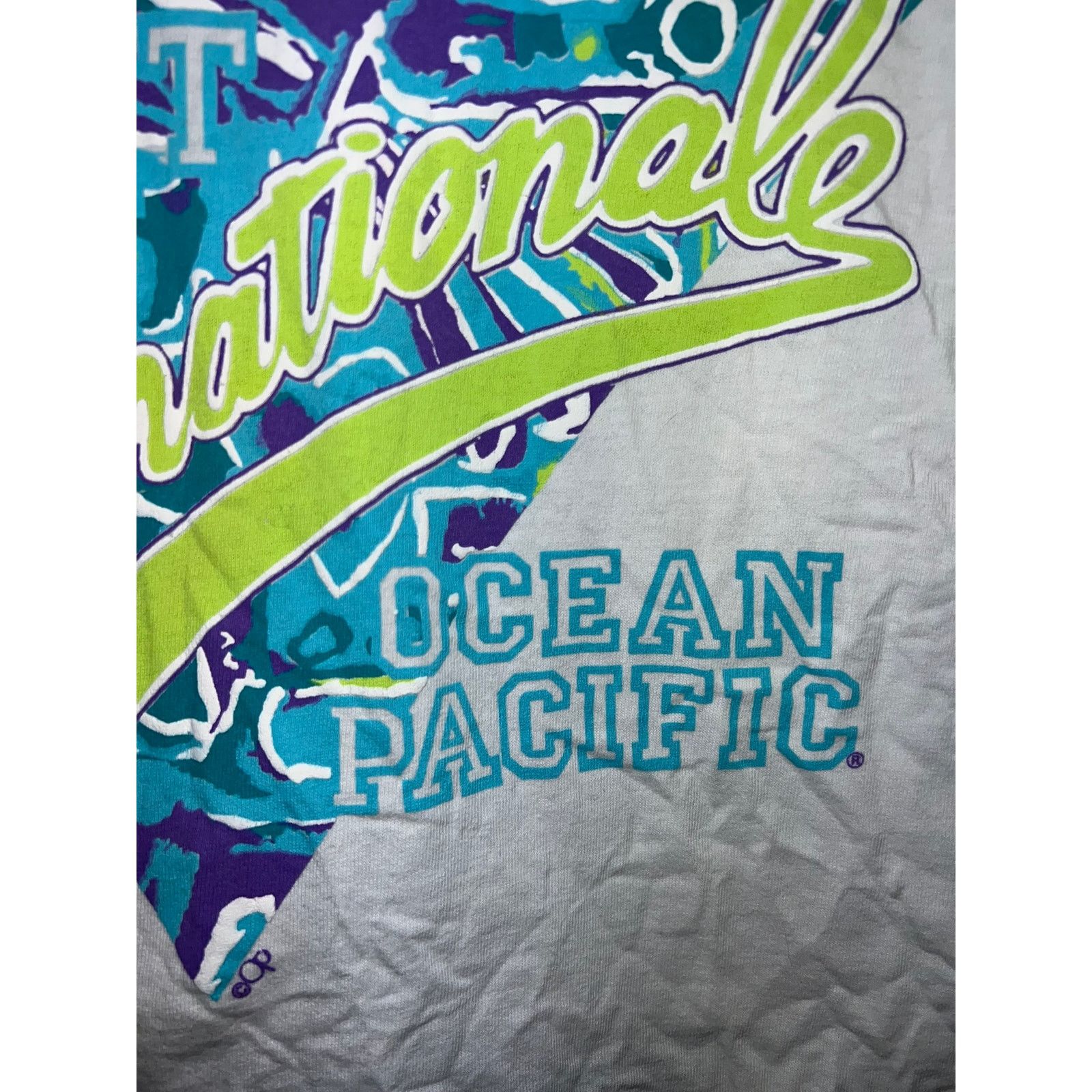 Ocean Pacific Womens Ocean Pacifc Top Le Sport OP Crop Top Shirt Women L Size L / US 10 / IT 46 - 5 Thumbnail