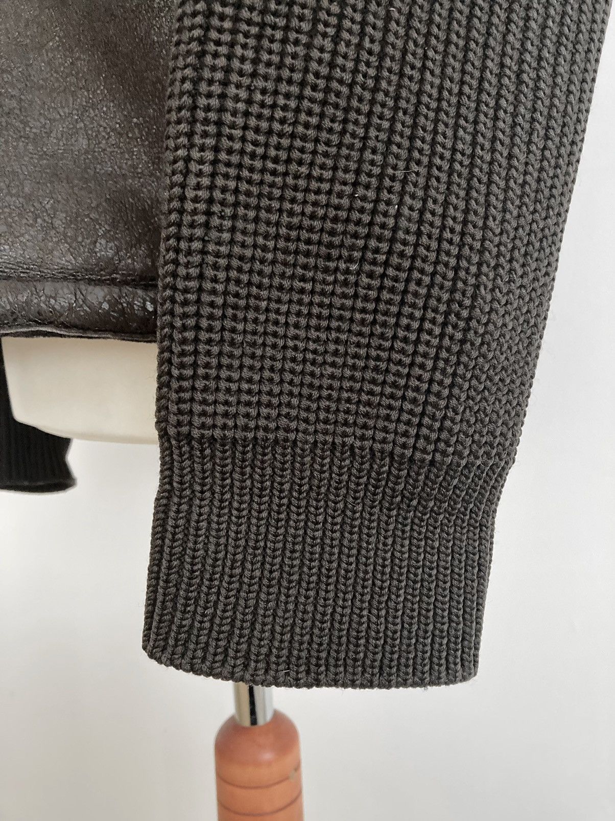 Prada Sheepskin Aviator Zip Knit Jacket Size US M / EU 48-50 / 2 - 11 Thumbnail