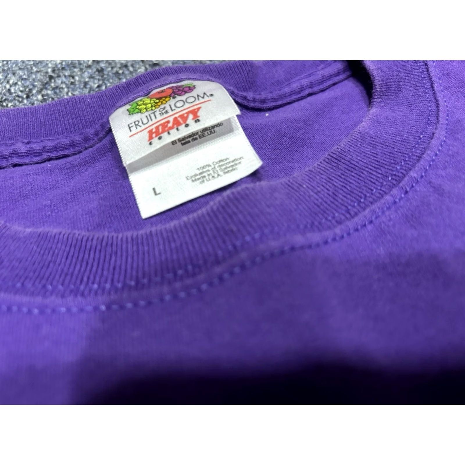Fruit Of The Loom Vintage Fruit of the Loom Shirt Large Purple Cat Pumpkin Graphic Halloween Crew Neck Men Short Sleeve T-Shirt P3 Size US L / EU 52-54 / 3 - 3 Thumbnail
