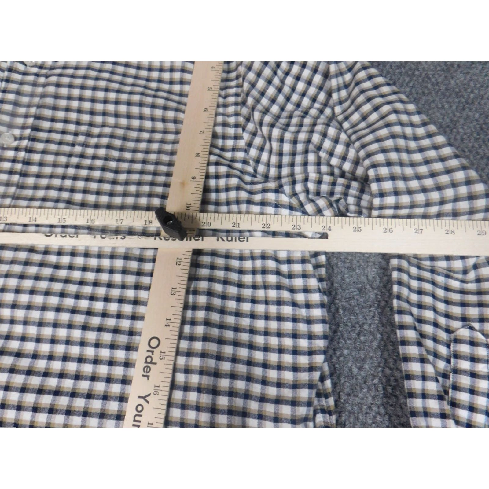 Cremieux Cremieux Mens Shirt XL gray plaid button-down long sleeve collar classic knitted cotton pocket logo Size US XL / EU 56 / 4 - 4 Thumbnail