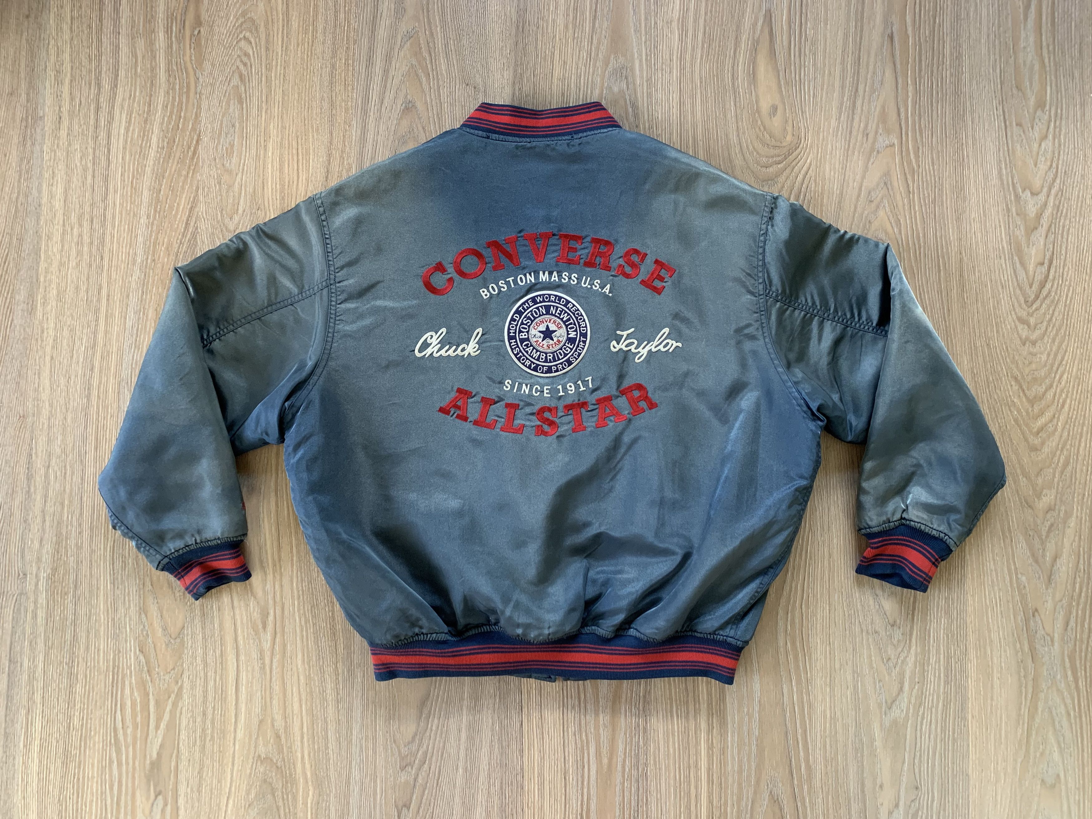Bomber Jacket × Converse × Vintage Vintage 90s Converse Chuck Taylor  Allstar Varsity Jacket | Grailed
