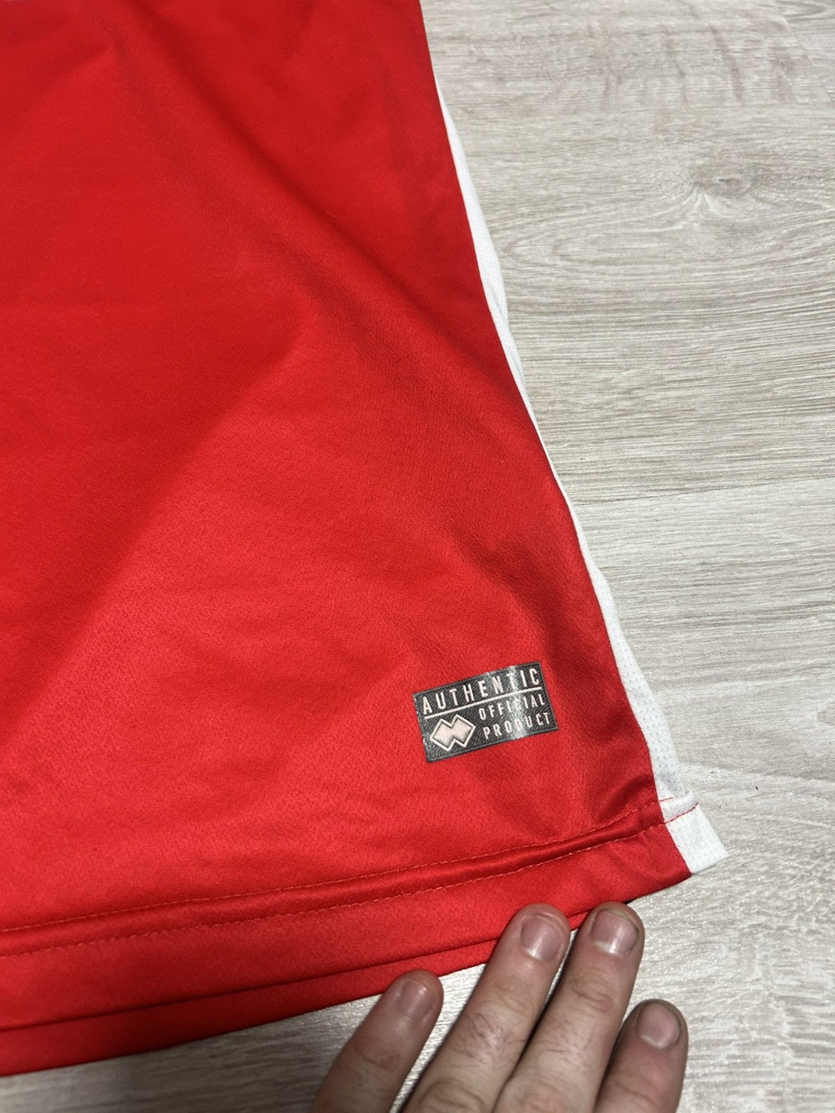 Errea MK Dons Shirt Mens XXL 3XL Red Errea Away Football Jersey Size US XXL / EU 58 / 5 - 7 Thumbnail