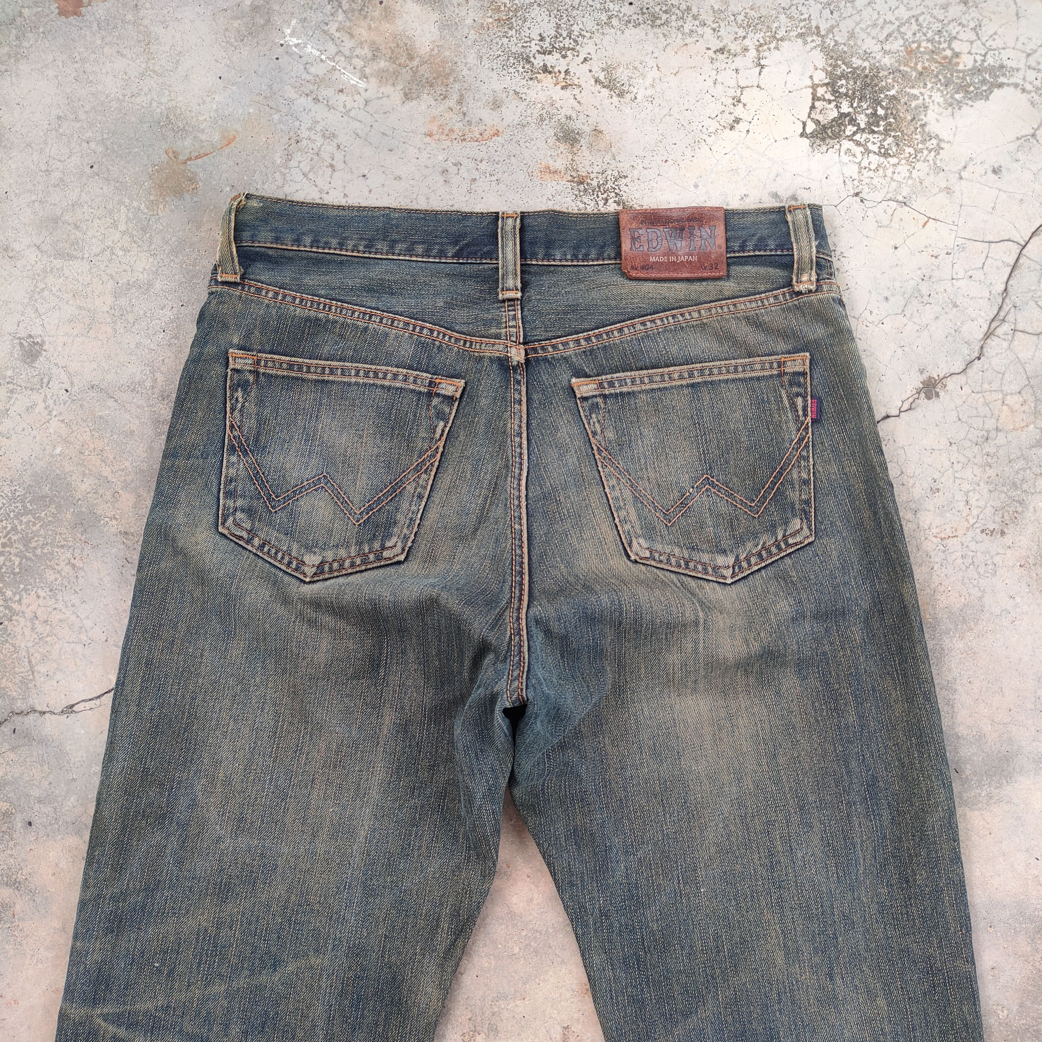 Edwin W34 VINTAGE EDWIN RUSTY DISTRESSED FADED JEANS PANTS Size US 34 / EU 50 - 9 Thumbnail