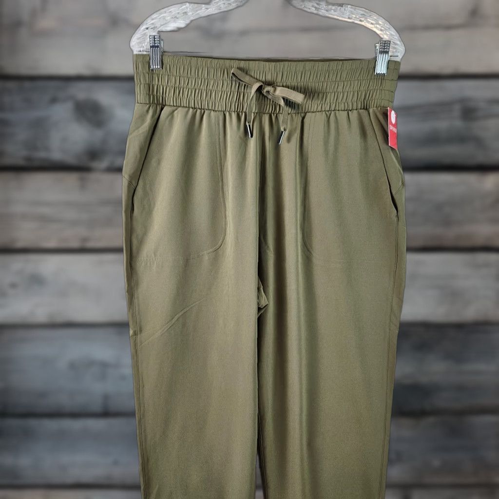 Spanx Spanx Womens Out Of Office Trouser Sz Large Tall Tuscan Olive Drawstring Pants Inseam 29 Green Size 36" / US 14 / IT 50 - 1 Thumbnail