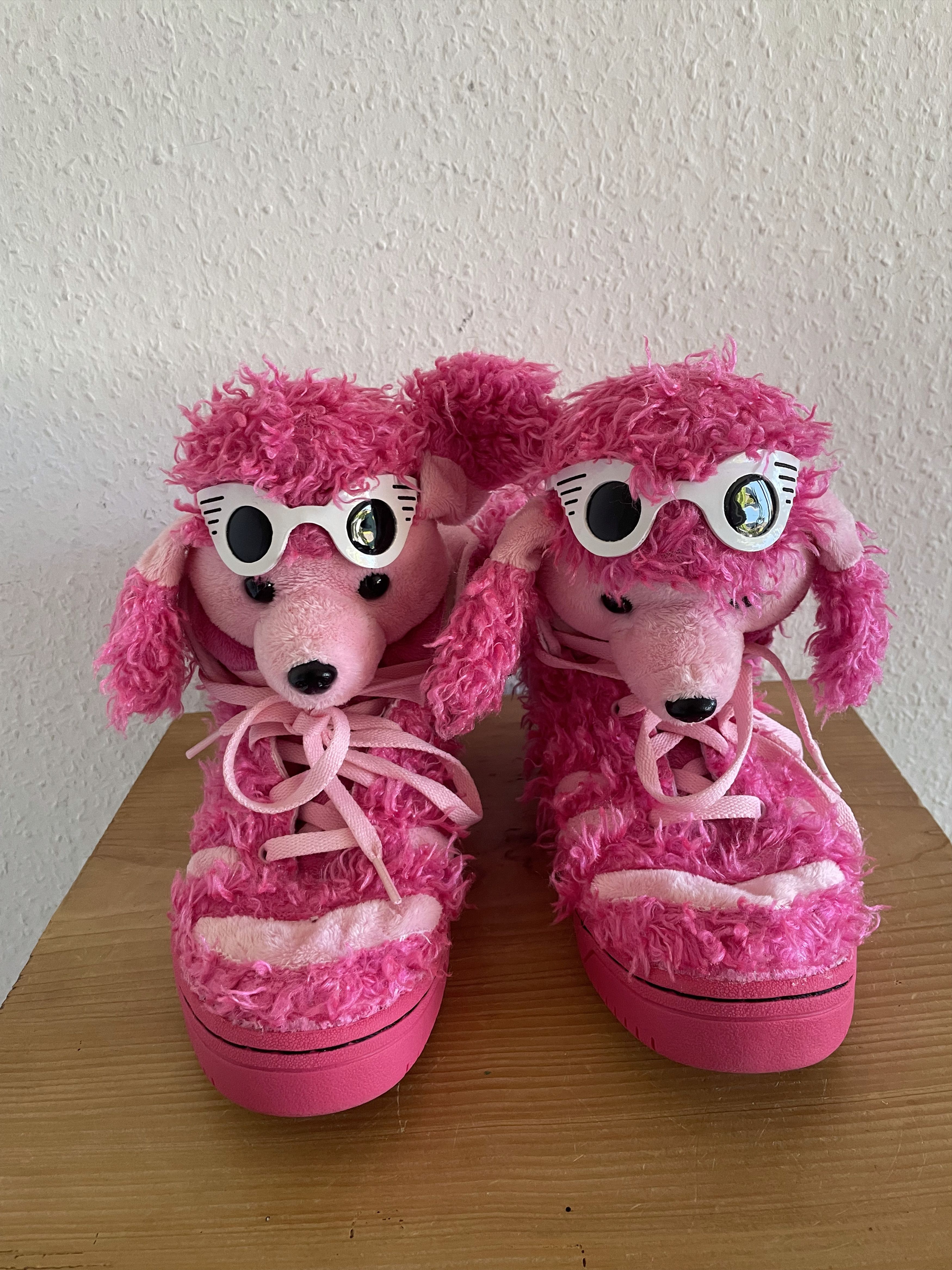 Adidas × Jeremy Scott JS Poodle Pink Fur Sneaker Size US 11 / EU 44 - 1 Thumbnail
