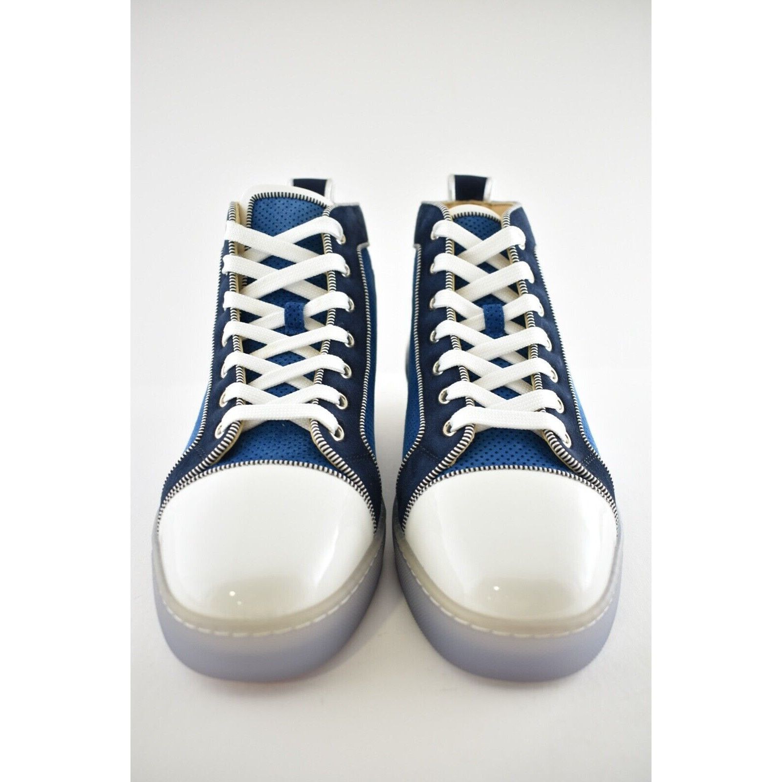 Christian Louboutin Christian Louboutin Louis Ludwig Blue White High Top Sneaker Size US 9 / EU 42 - 5 Thumbnail