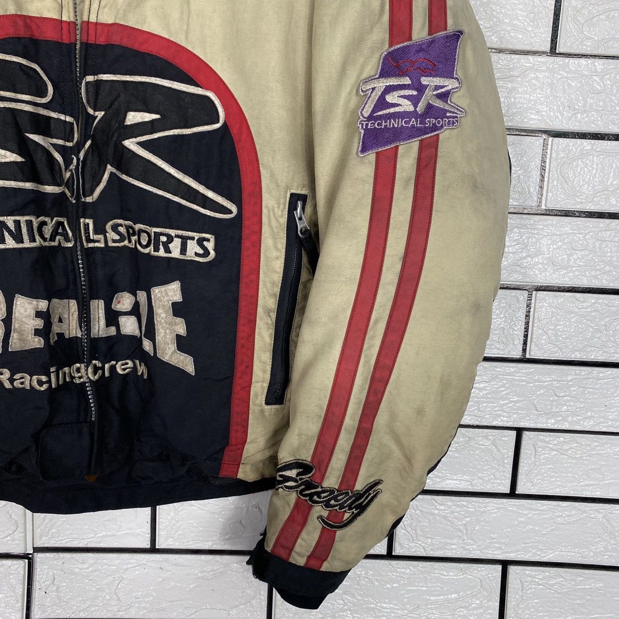 Japanese Brand Vintage Biker Jacket Cafe Racer Greedy Big Logo Size US L / EU 52-54 / 3 - 6 Thumbnail