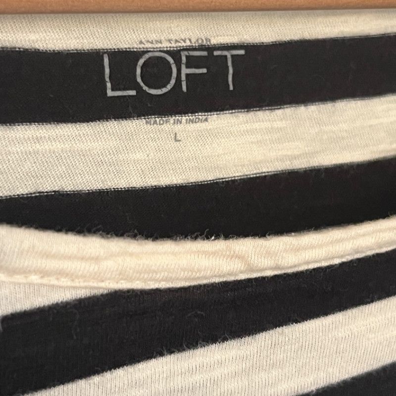 Loft Loft Ann Taylor Stripe Top Size XL / US 12-14 / IT 48-50 - 5 Thumbnail