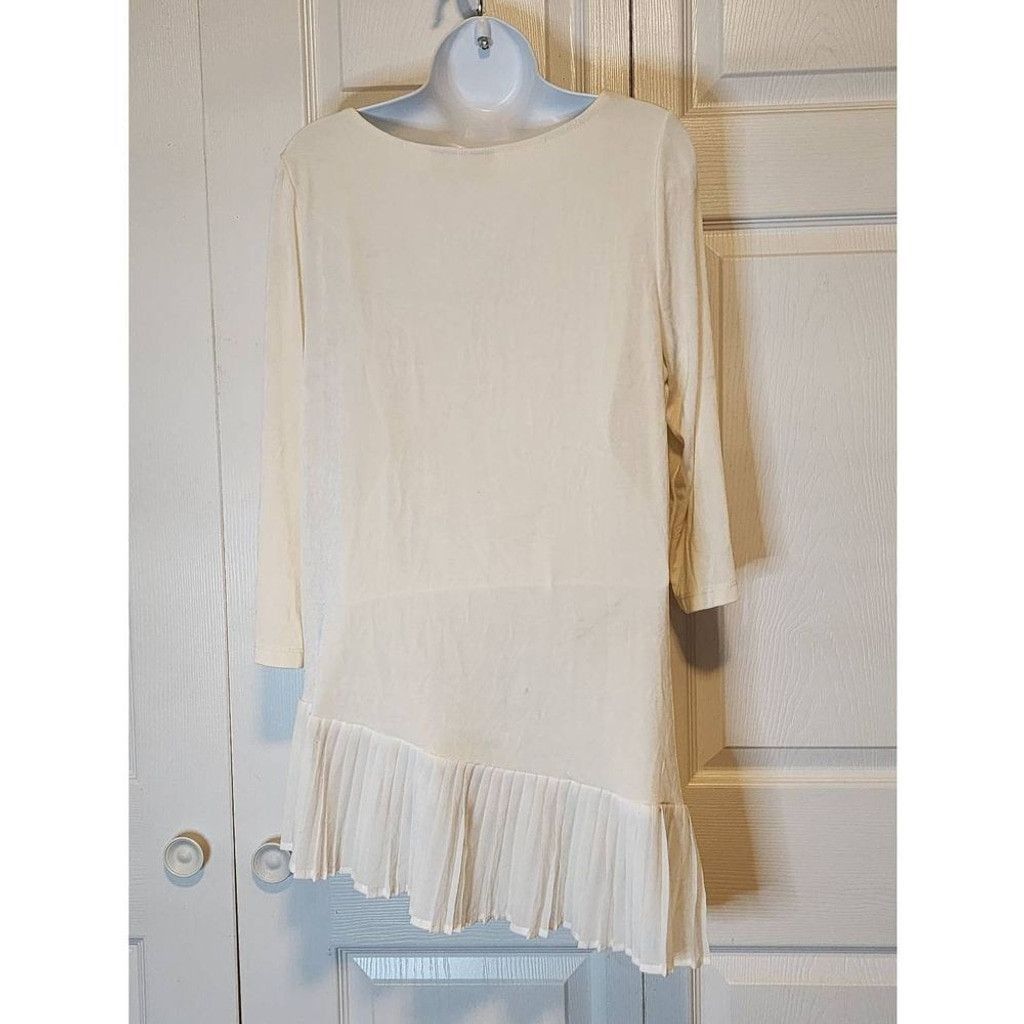 Chicos Chico's Off-white Blouse Size L / US 10 / IT 46 - 3 Thumbnail