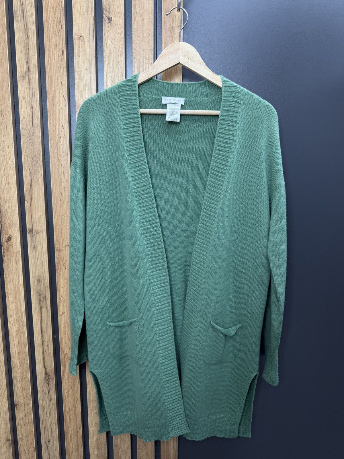 Gran Sasso Gran Sasso Wool Cashmere Cardigan Green Made in Italy Size M Size L / US 10 / IT 46 - 1 Thumbnail