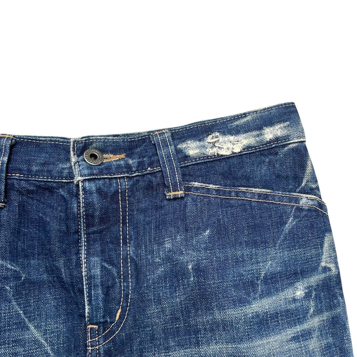 Hysteric Glamour × Japanese Brand 💥Vintage Hysteric Glamour Distressed Midi Skirt Jeans Size 30" / US 8 / IT 44 - 4 Thumbnail